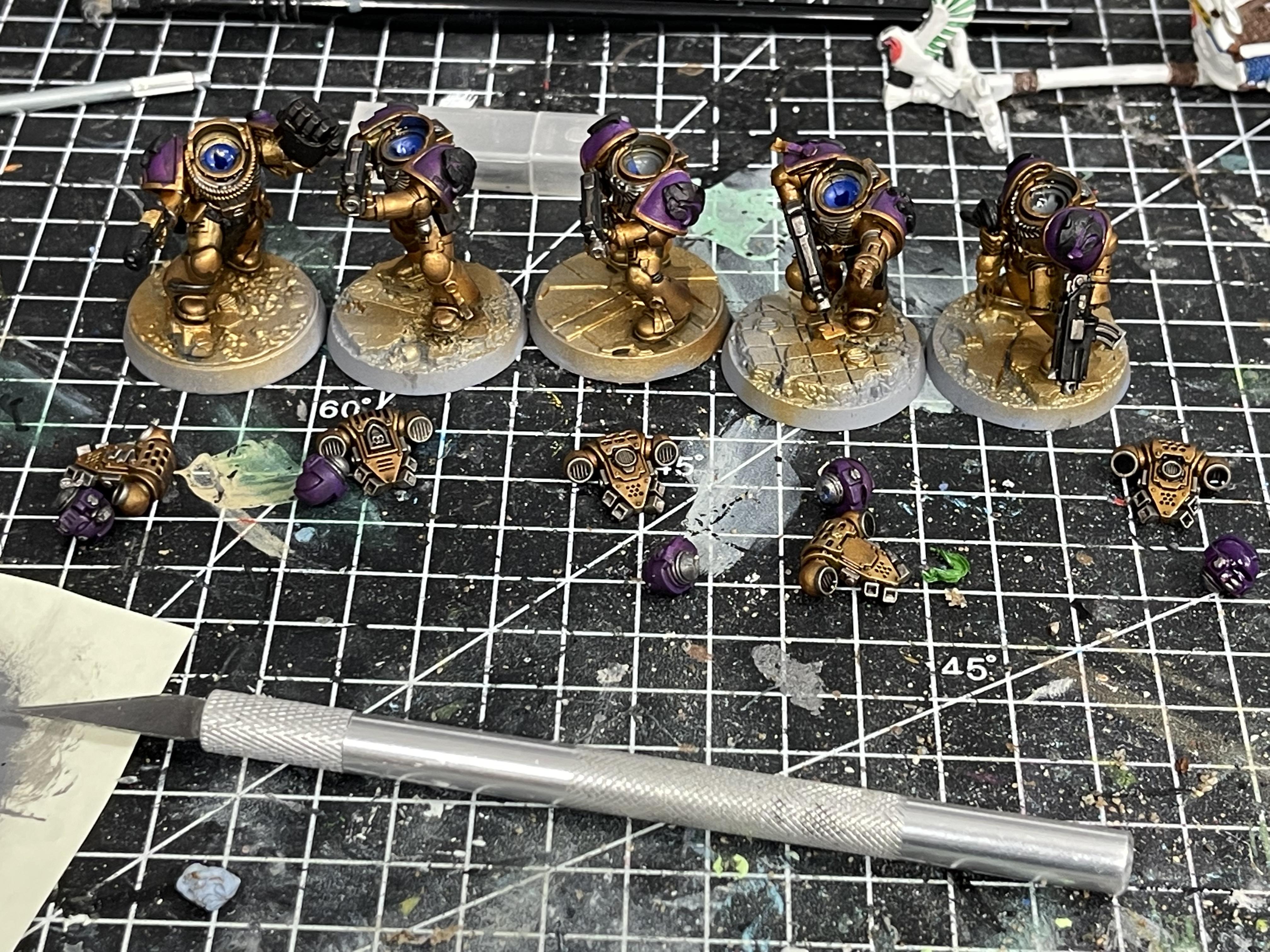 Space Marines, Tactical Squad, Void Panthers, Warhammer 40,000, Work In Progress
