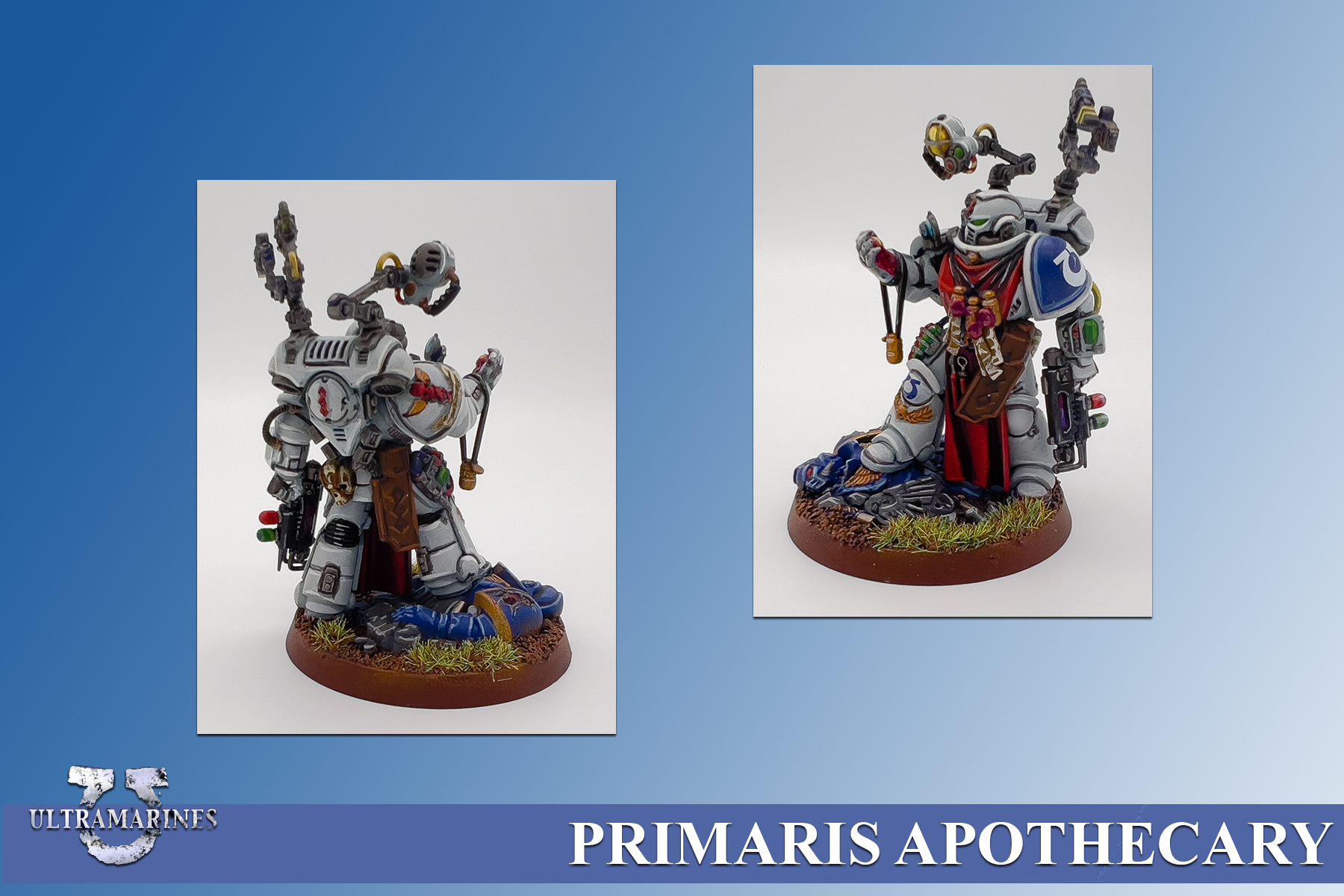 Apothecary, Primaris, Ultramarines, Warhammer 40,000