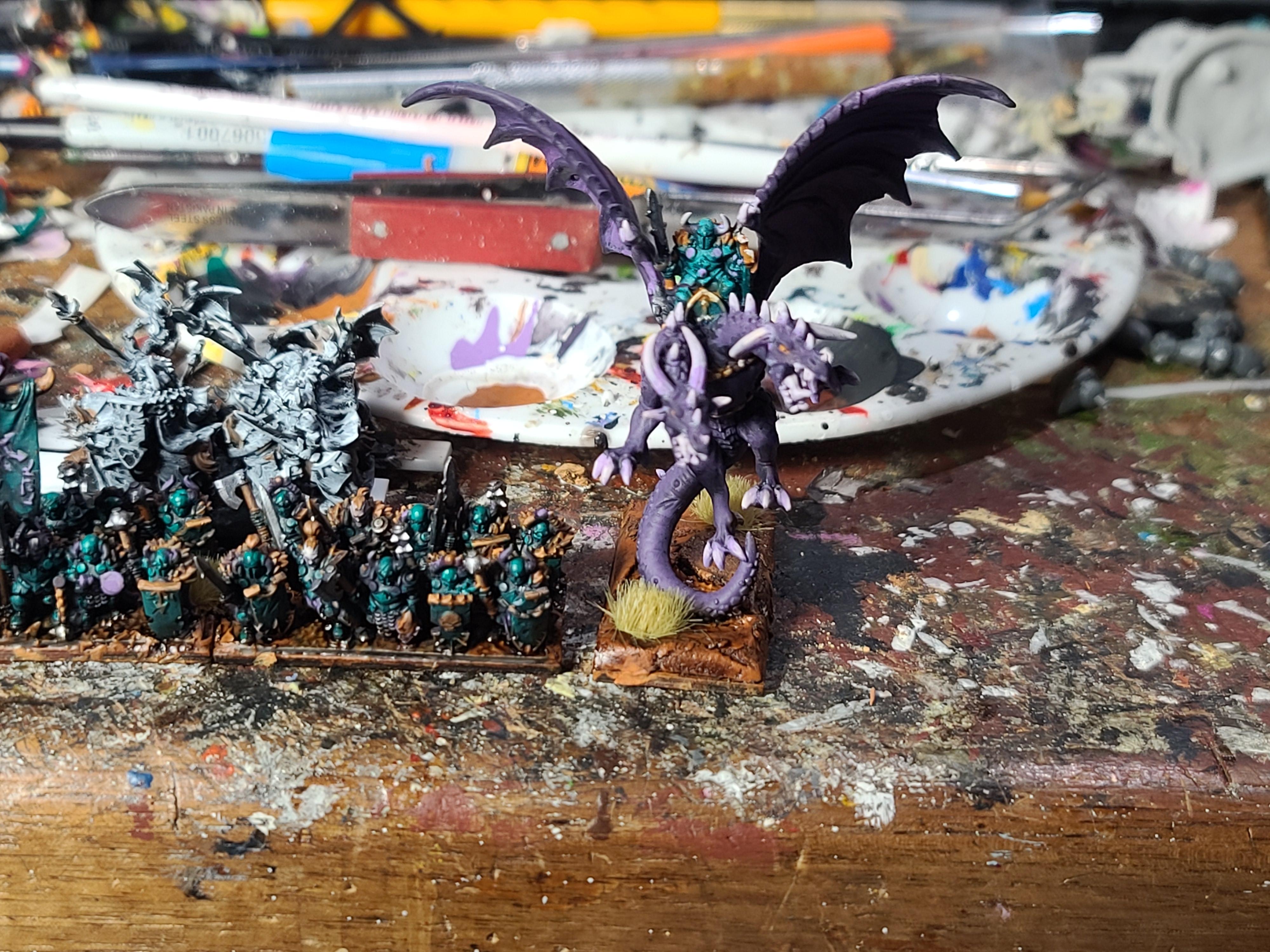 10mm, Chaos, Despoilers, Forest Dragon, Warhammer Fantasy, Warmaster