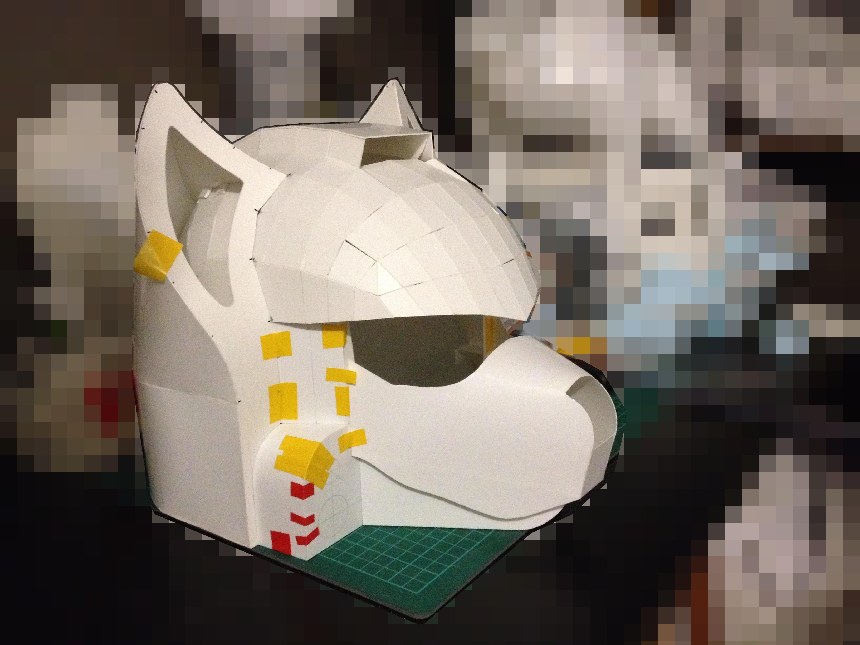 Bastion, Buildings, Chaos, Cosplay, Helmet, K9, Puppy, Sculptur, Space Marines, Wolf, Work In Progress