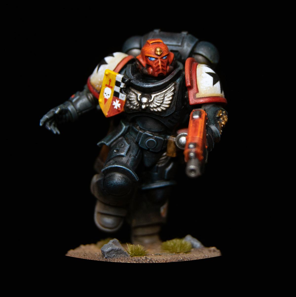 Adeptus Astartes, Assault Intercessor, Black Templars, Primaris, Sergeant, Space Marines, Warhammer 40,000
