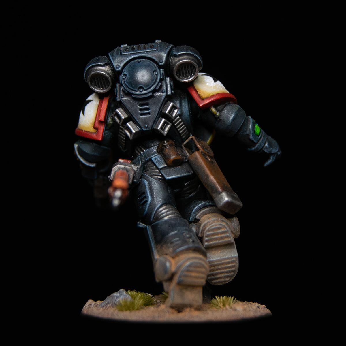 Adeptus Astartes, Assault Intercessor, Black Templars, Primaris, Sergeant, Space Marines, Warhammer 40,000