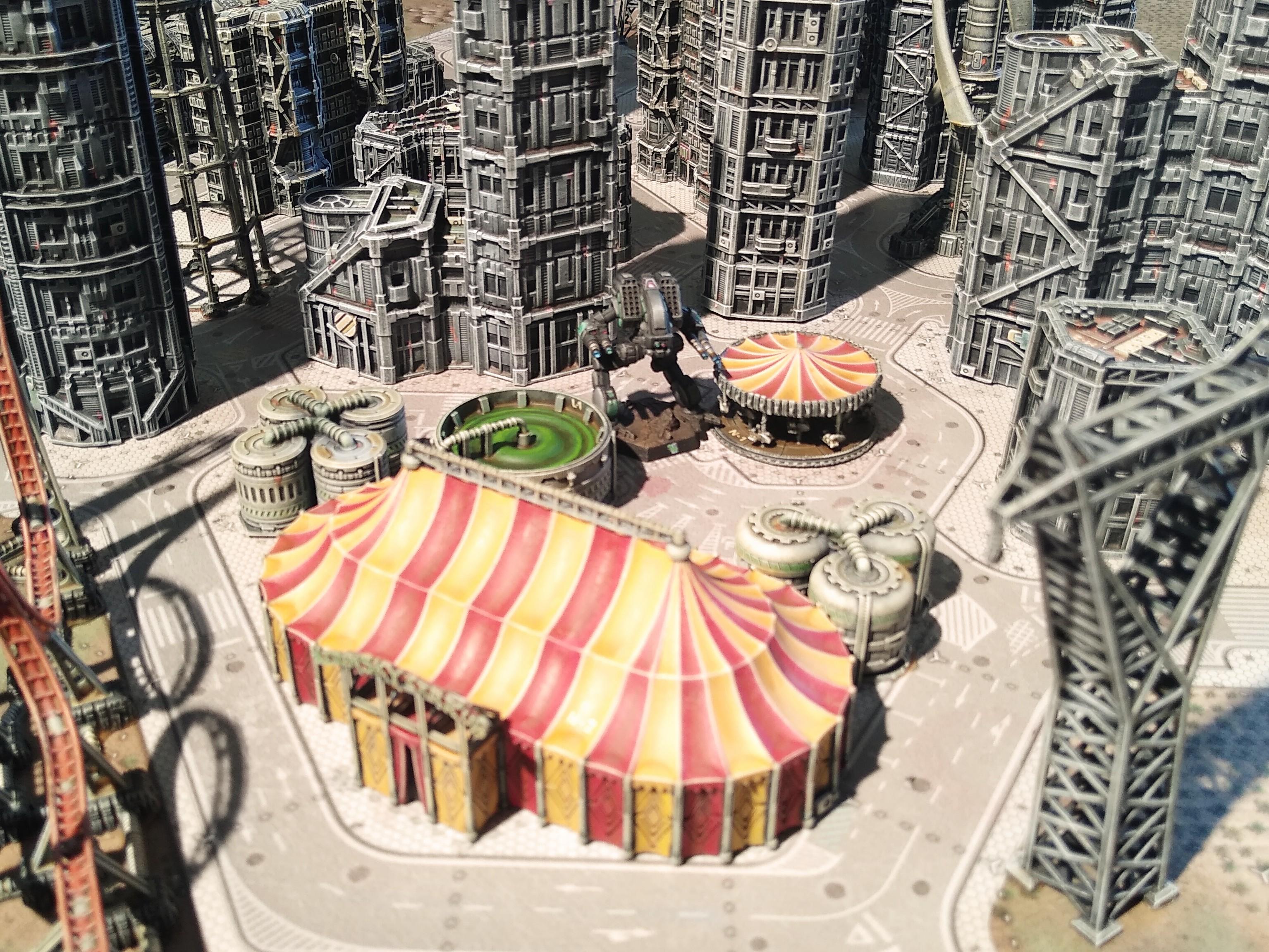 Assault, Battlemech, Battletech, Circus, City, Game Table, Mech, Mechwarrior, Robot, Terrain