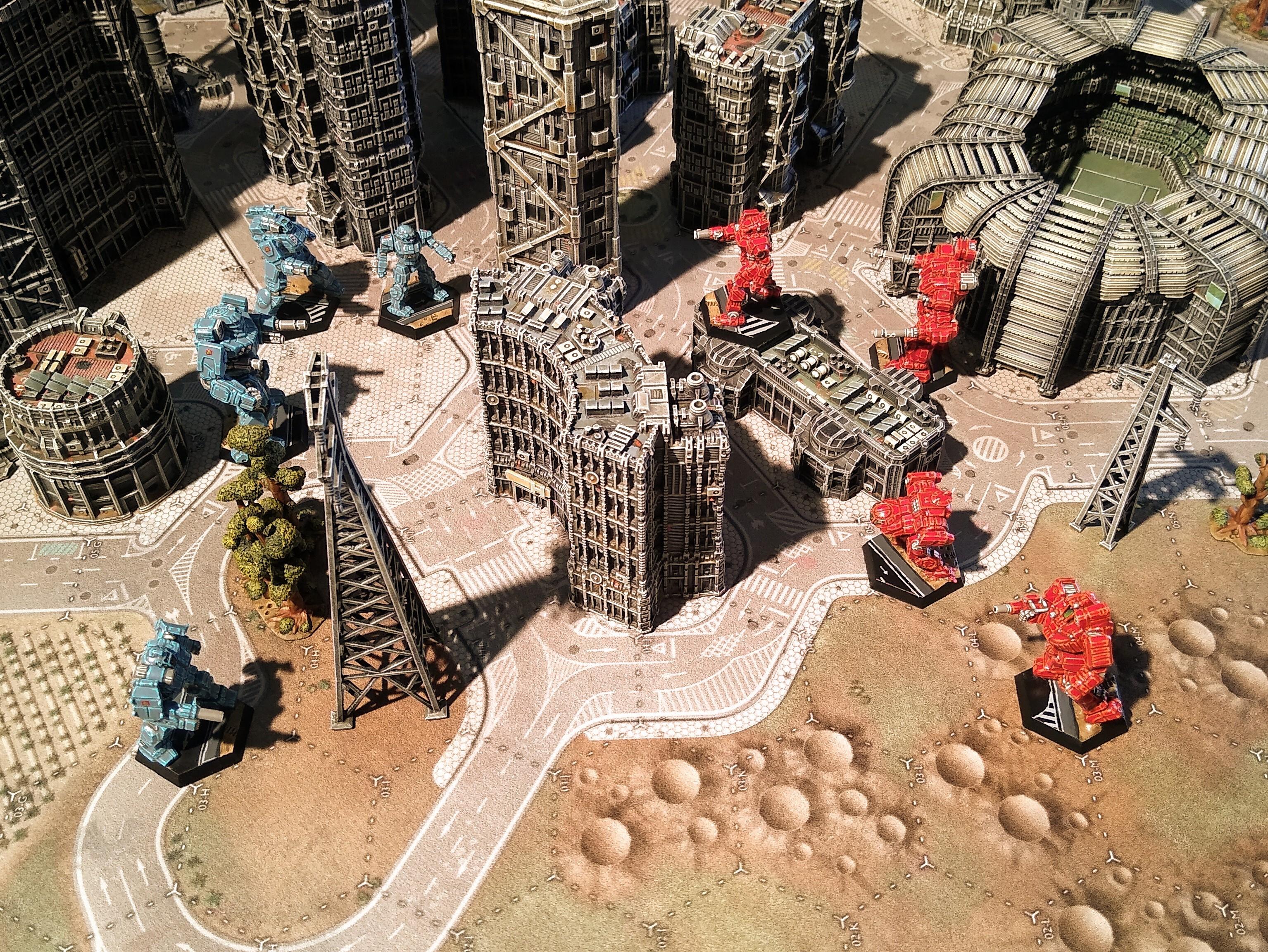 Assault, Battlemech, Battletech, City, Game Table, Mech, Mechwarrior, Robot, Terrain