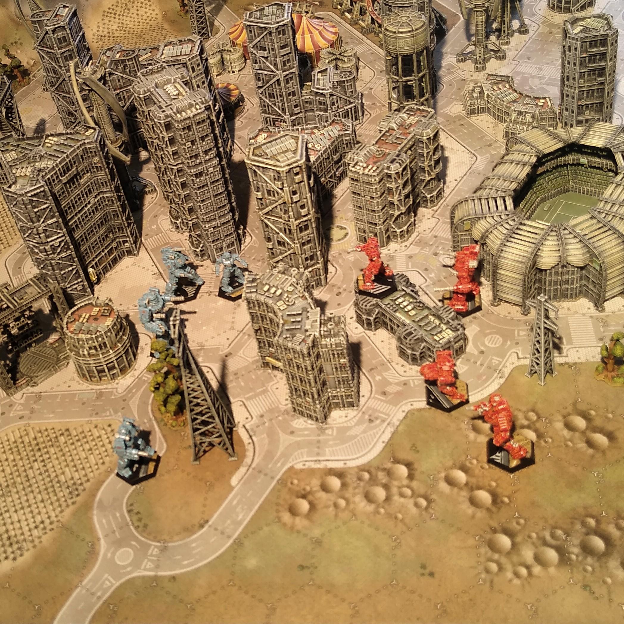 Assault, Battlemech, Battletech, City, Game Table, Mech, Mechwarrior, Robot, Terrain