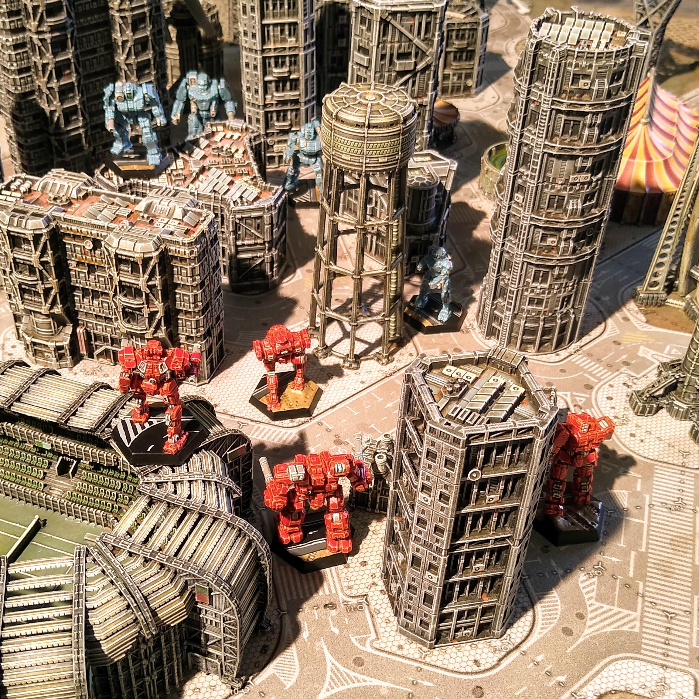 Assault, Battlemech, Battletech, City, Game Table, Mech, Mechwarrior, Robot, Terrain