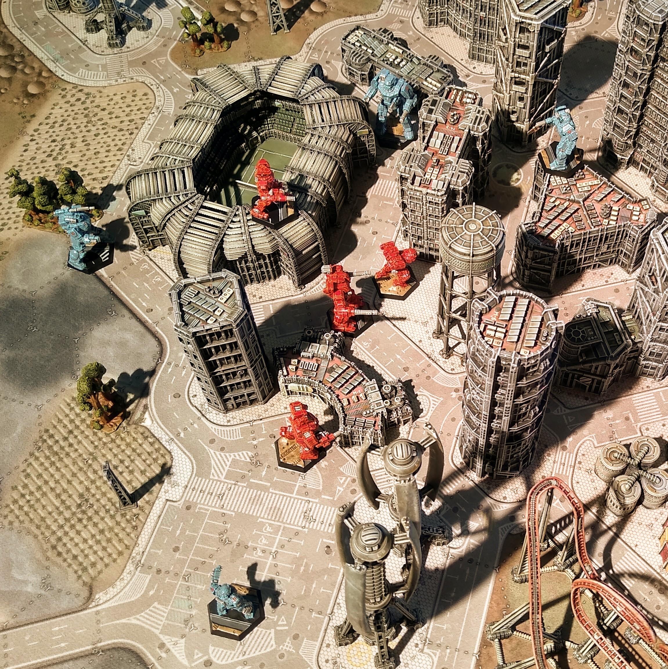 Assault, Battlemech, Battletech, City, Game Table, Mech, Mechwarrior, Robot, Terrain