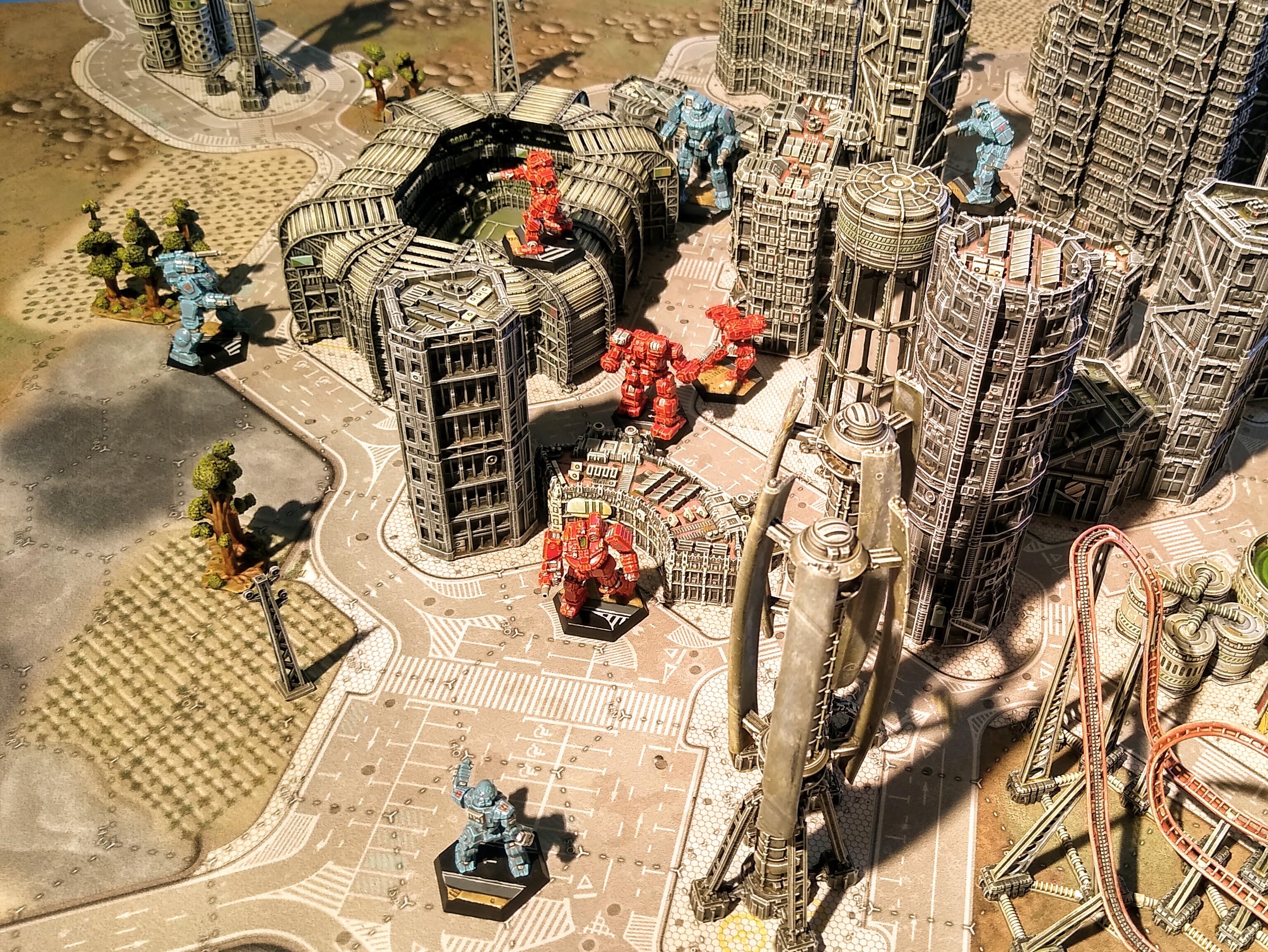 Assault, Battlemech, Battletech, City, Game Table, Mech, Mechwarrior, Robot, Terrain
