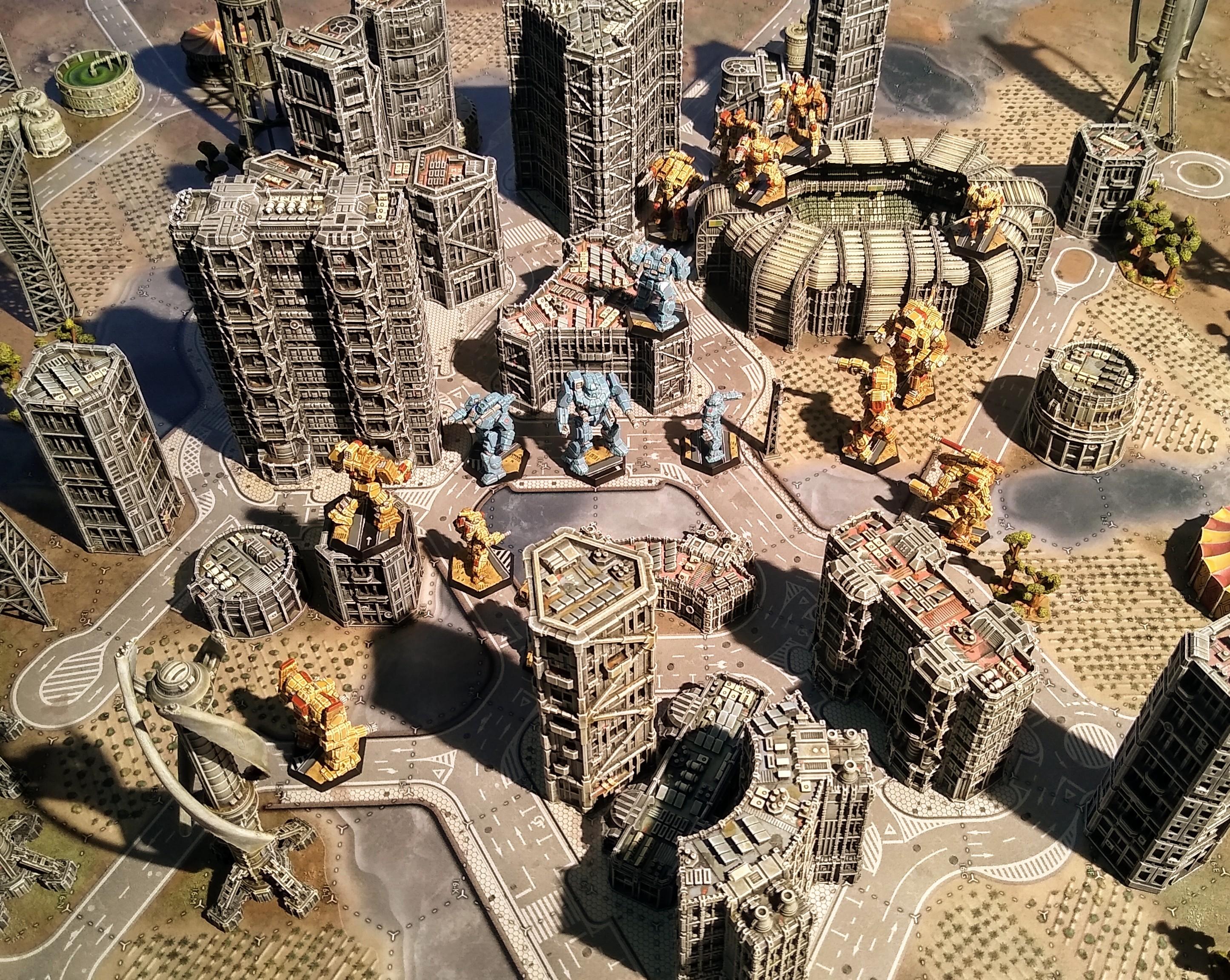 Assault, Battlemech, Battletech, City, Game Table, Mech, Mechwarrior, Robot, Terrain
