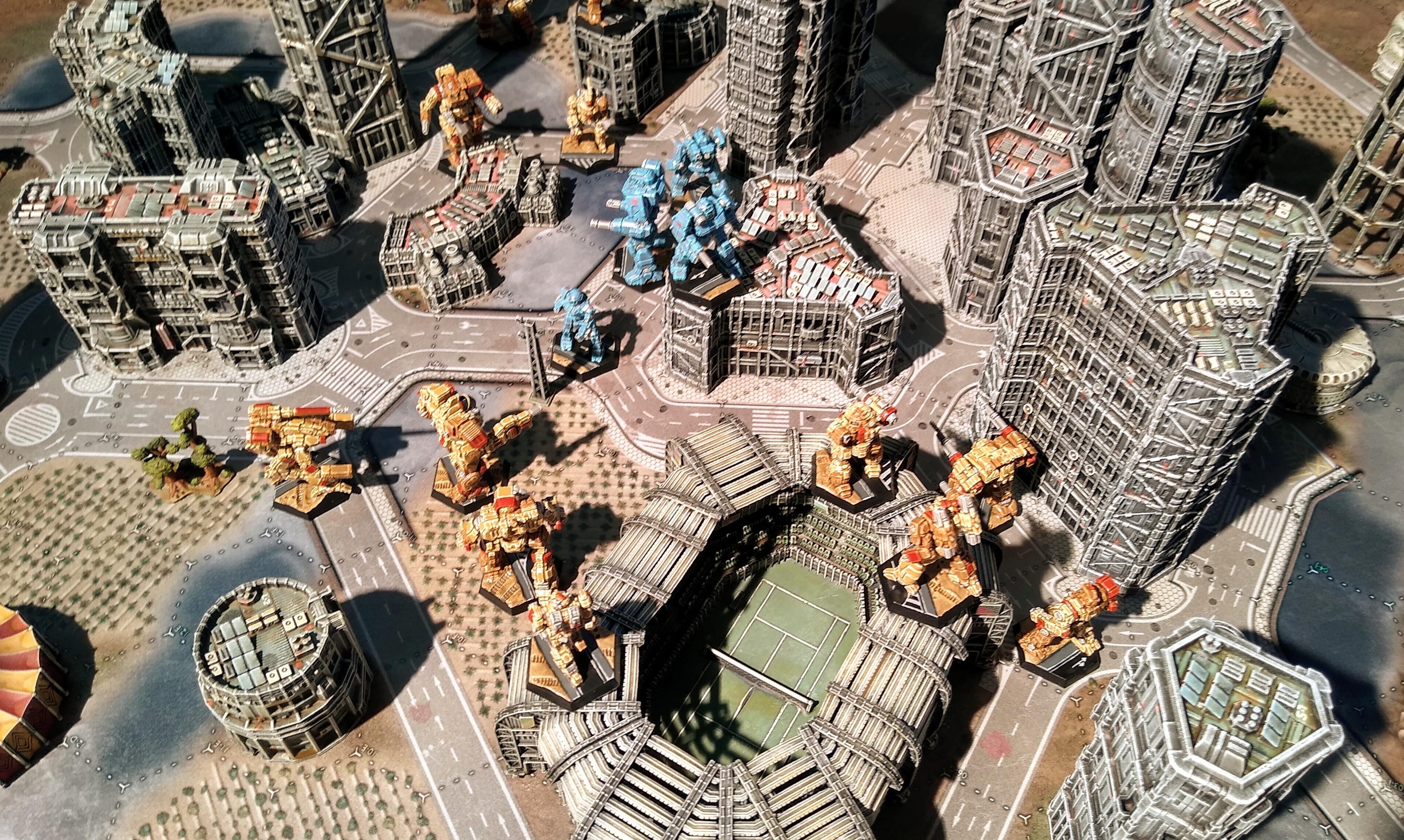 Assault, Battlemech, Battletech, City, Game Table, Mech, Mechwarrior, Robot, Terrain