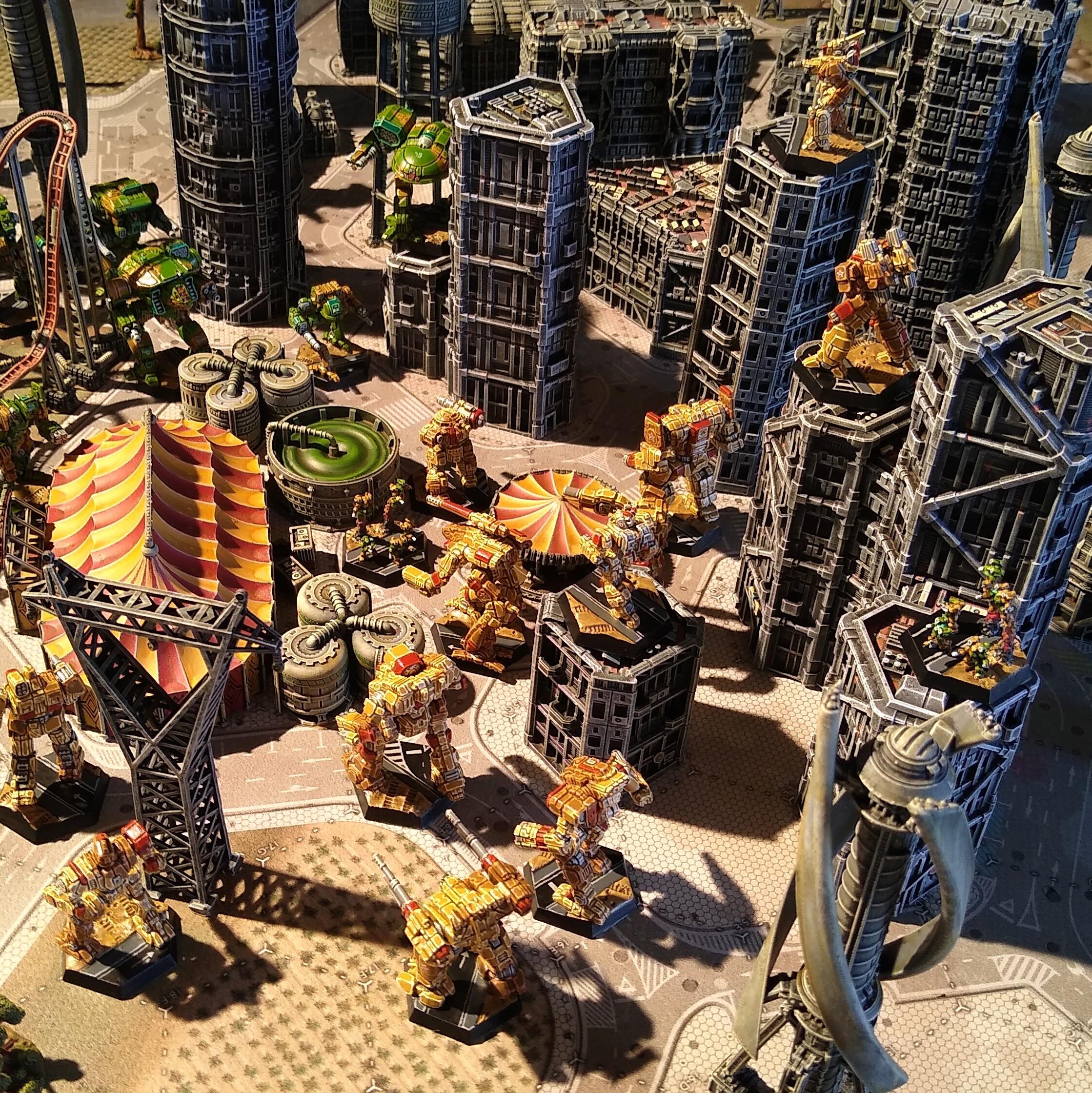 Assault, Battlemech, Battletech, City, Game Table, Mech, Mechwarrior, Robot, Terrain