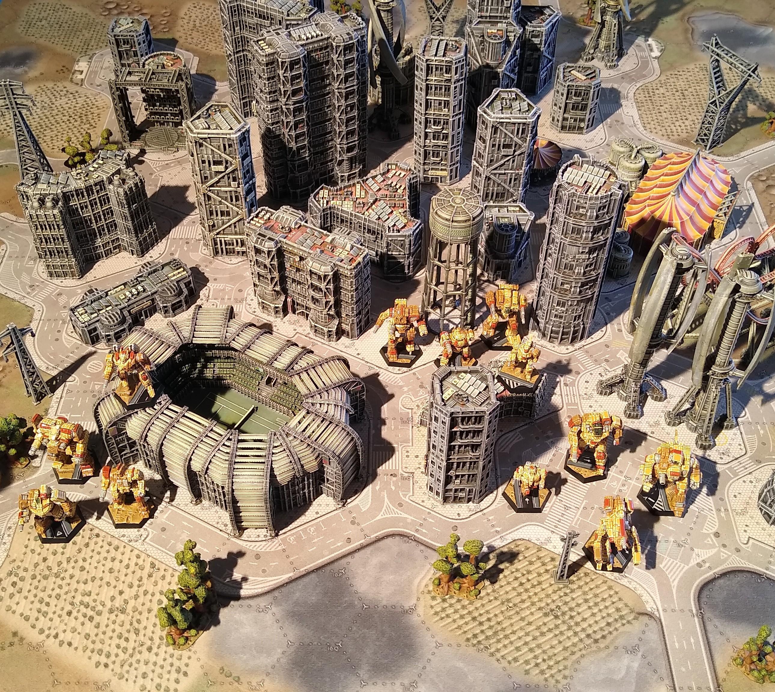 Assault, Battlemech, Battletech, City, Game Table, Mech, Mechwarrior, Robot, Terrain