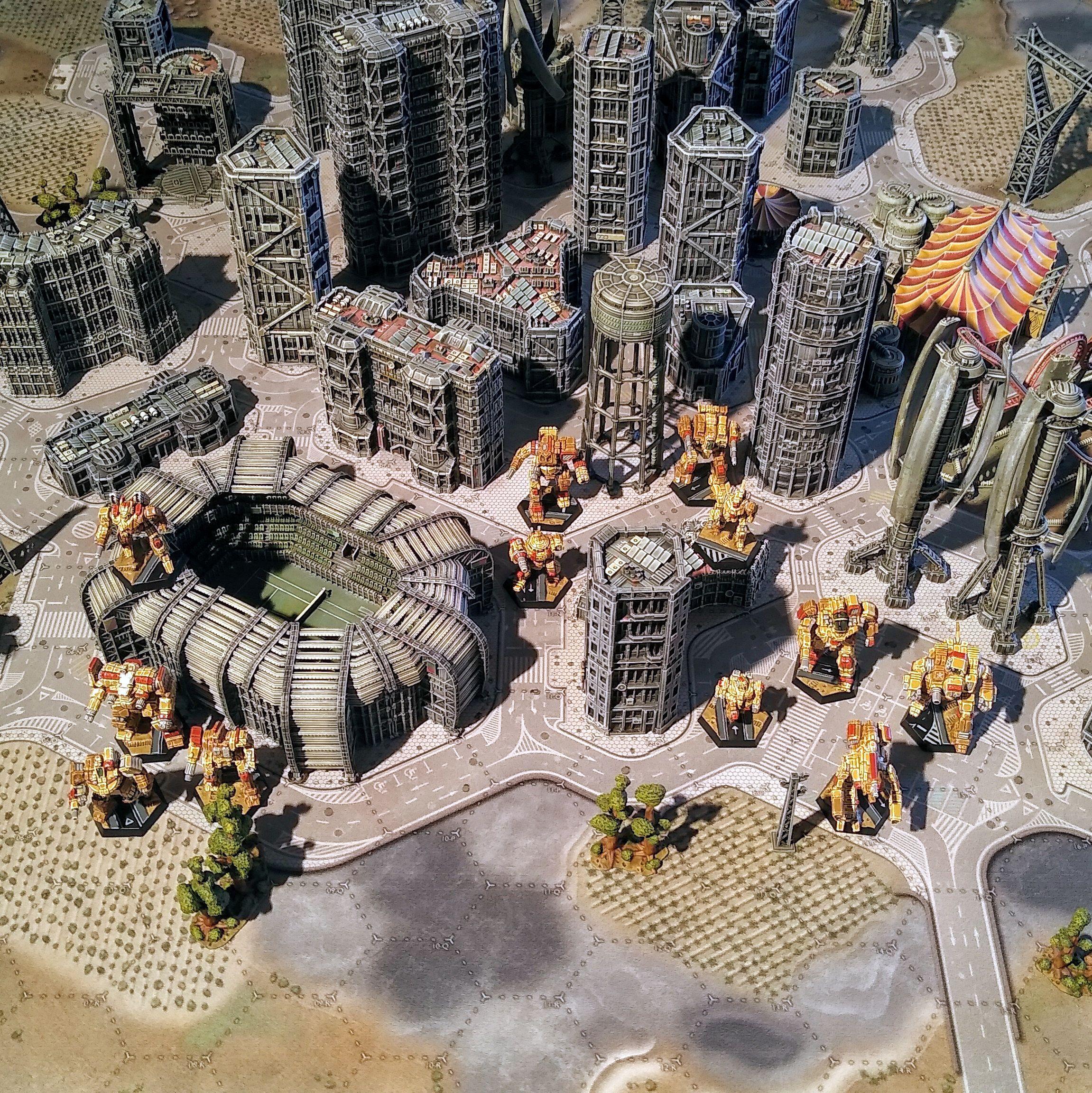 Assault, Battlemech, Battletech, City, Game Table, Mech, Mechwarrior, Robot, Terrain