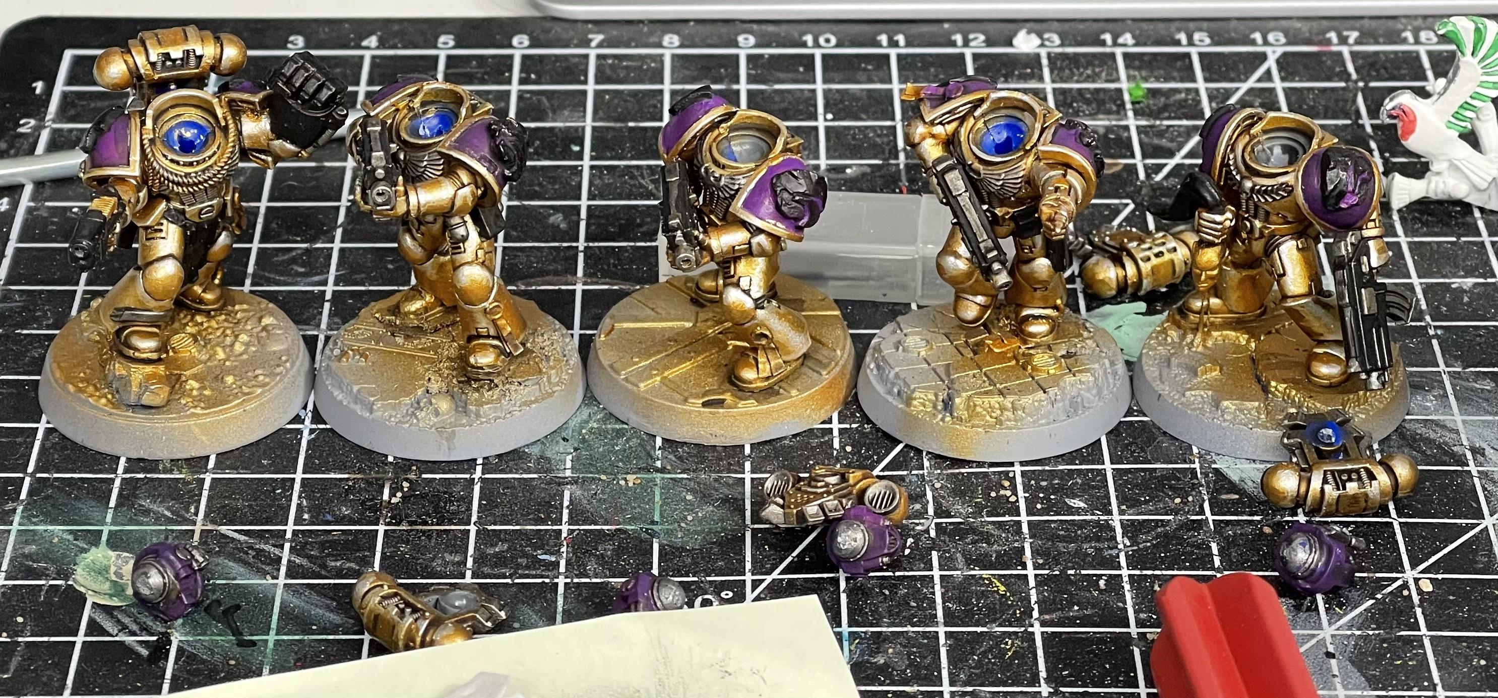 Space Marines, Tactical Squad, Void Panthers, Warhammer 40,000, Work In Progress