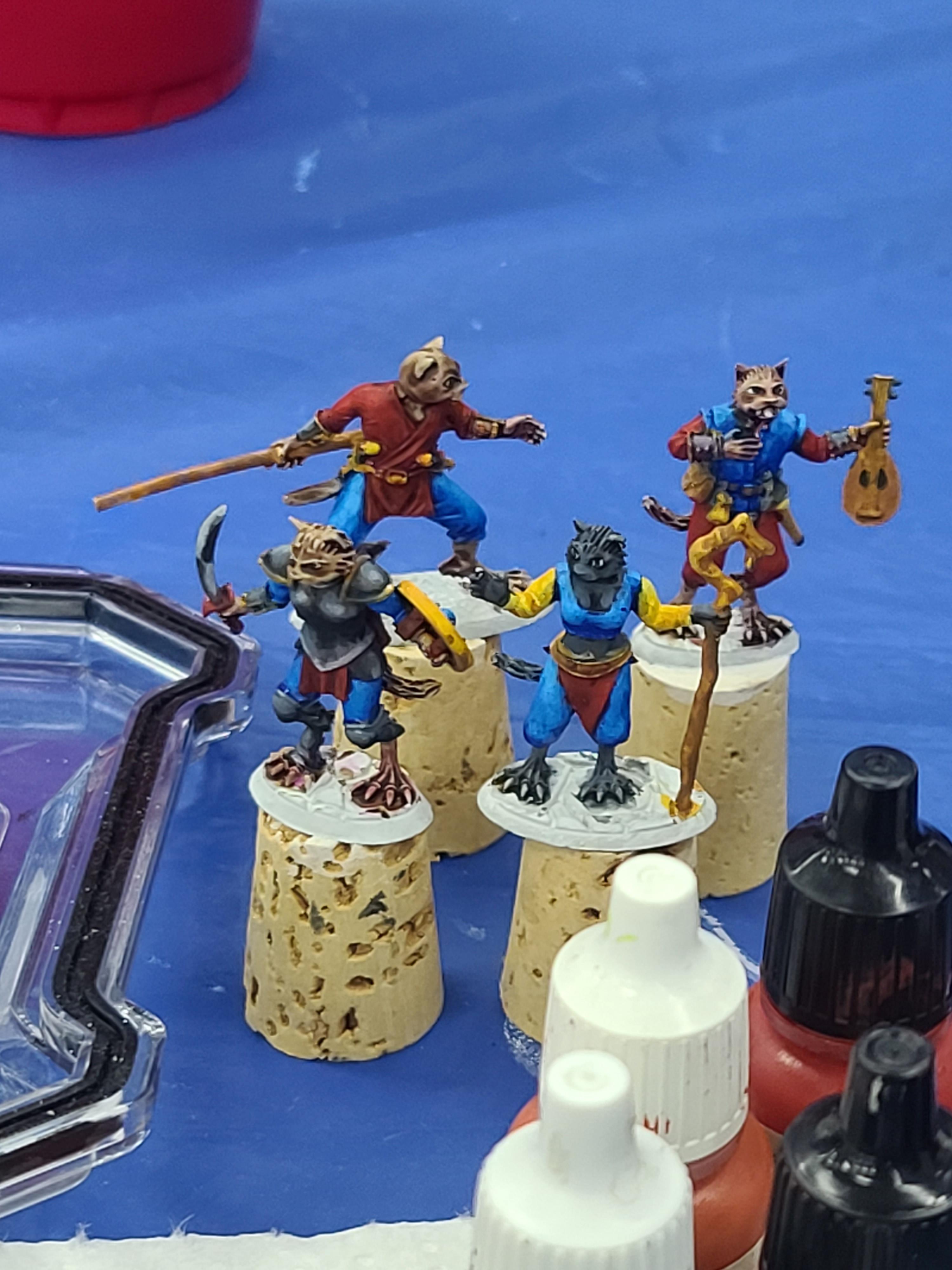 Animal Adventurers, Cats, Dungeons And Dragons, Metal, Reaper Miniatures