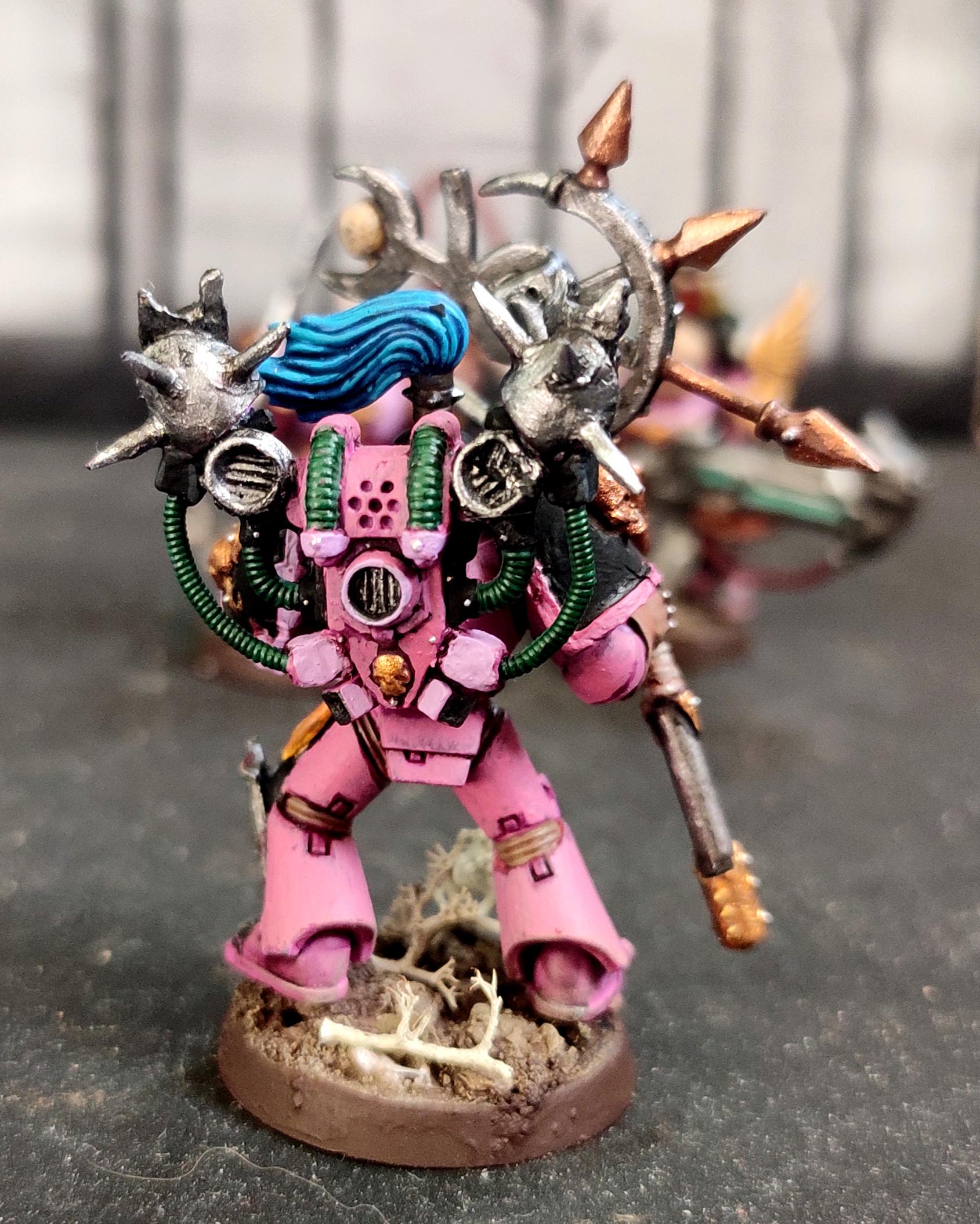 Chaos, Chaos Space Marines, Conversion, Doom Siren, Emperor's Children, Heresy, Heretic Astartes, Icon Bearer, Infantry, Kitbash, Noise Marines, Perfection Or Death, Regiment, Slaanesh, Traitor Legions, Warhammer 40,000