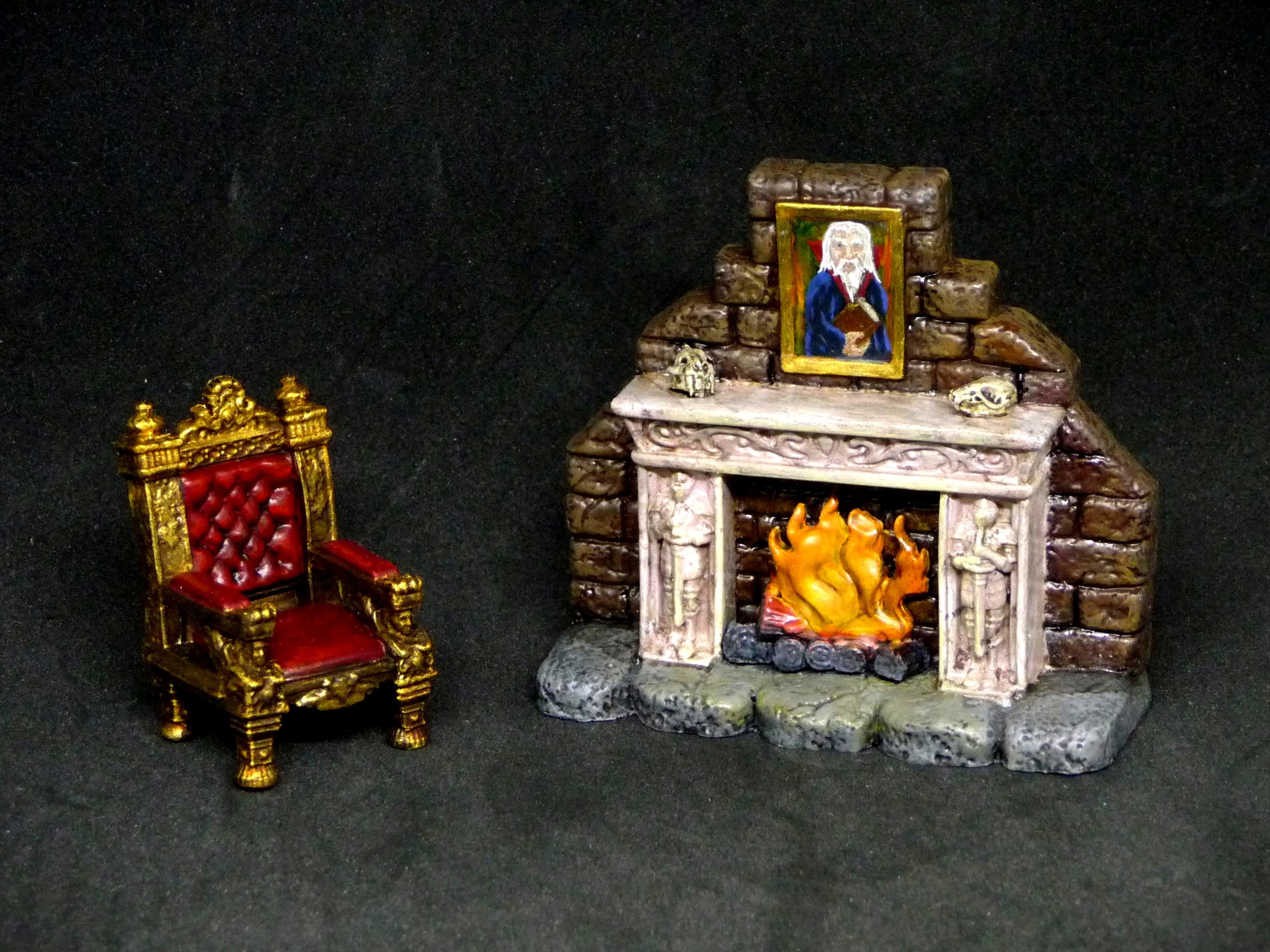 Fireplace, Furniture, Heroquest, Throne