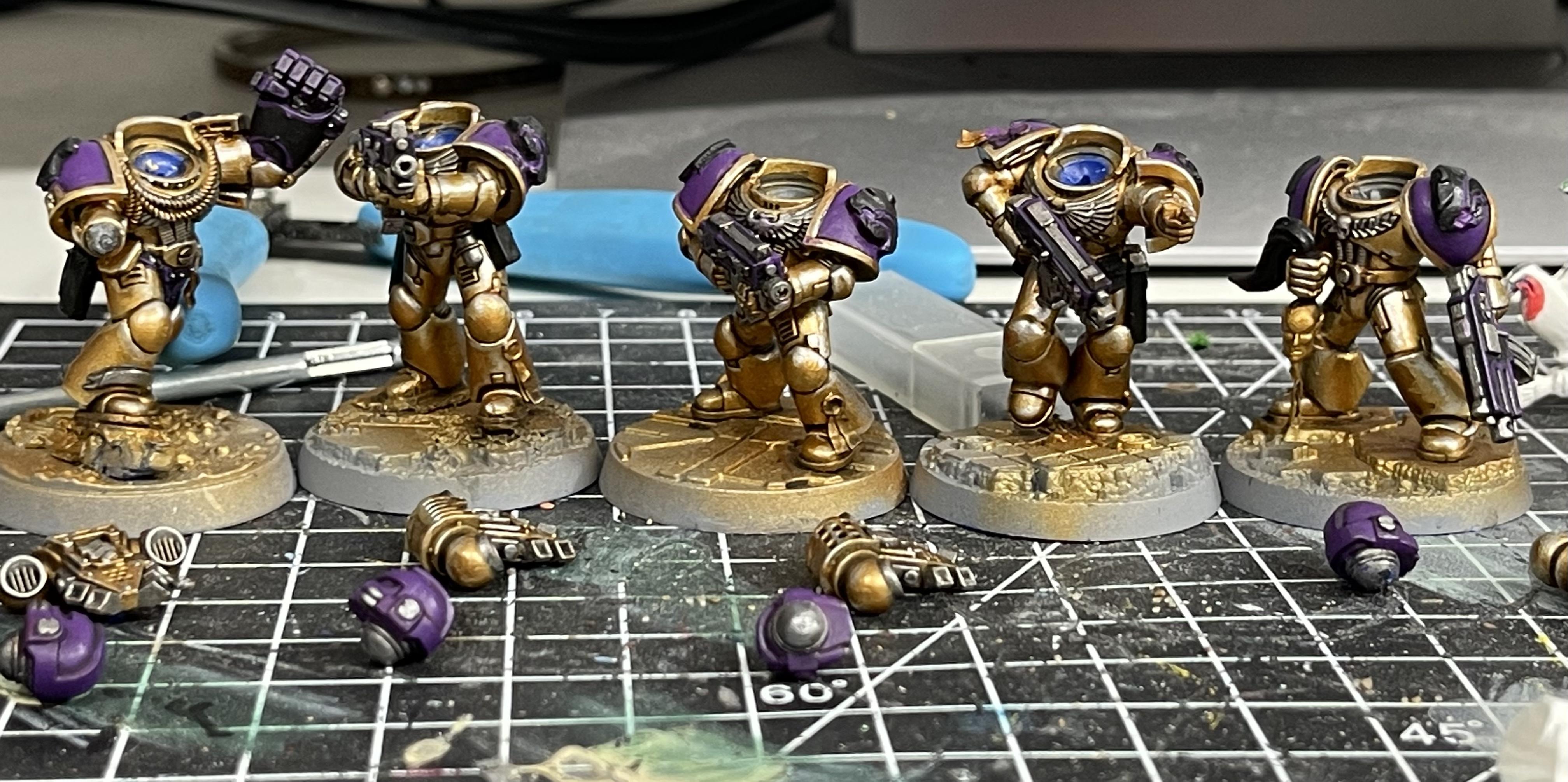 Space Marines, Tactical Squad, Void Panthers, Warhammer 40,000, Work In Progress