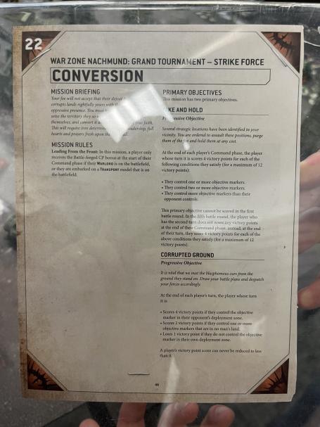 Battle Report 27 August Mission