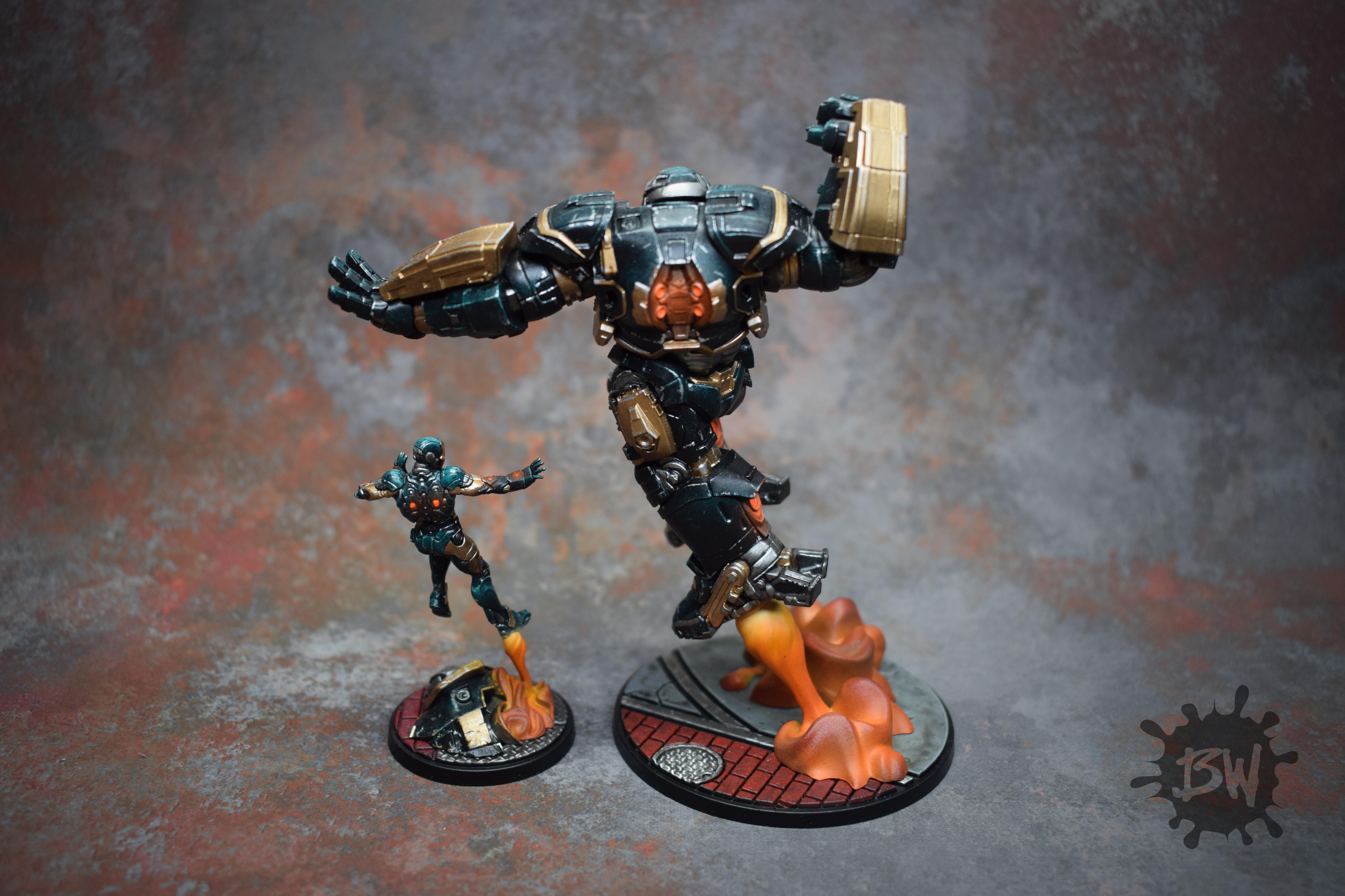 Amg, Atomic Mass Games, Bw, Hulkbuster, Marvel, Marvel Crisys Protocol, Mcp