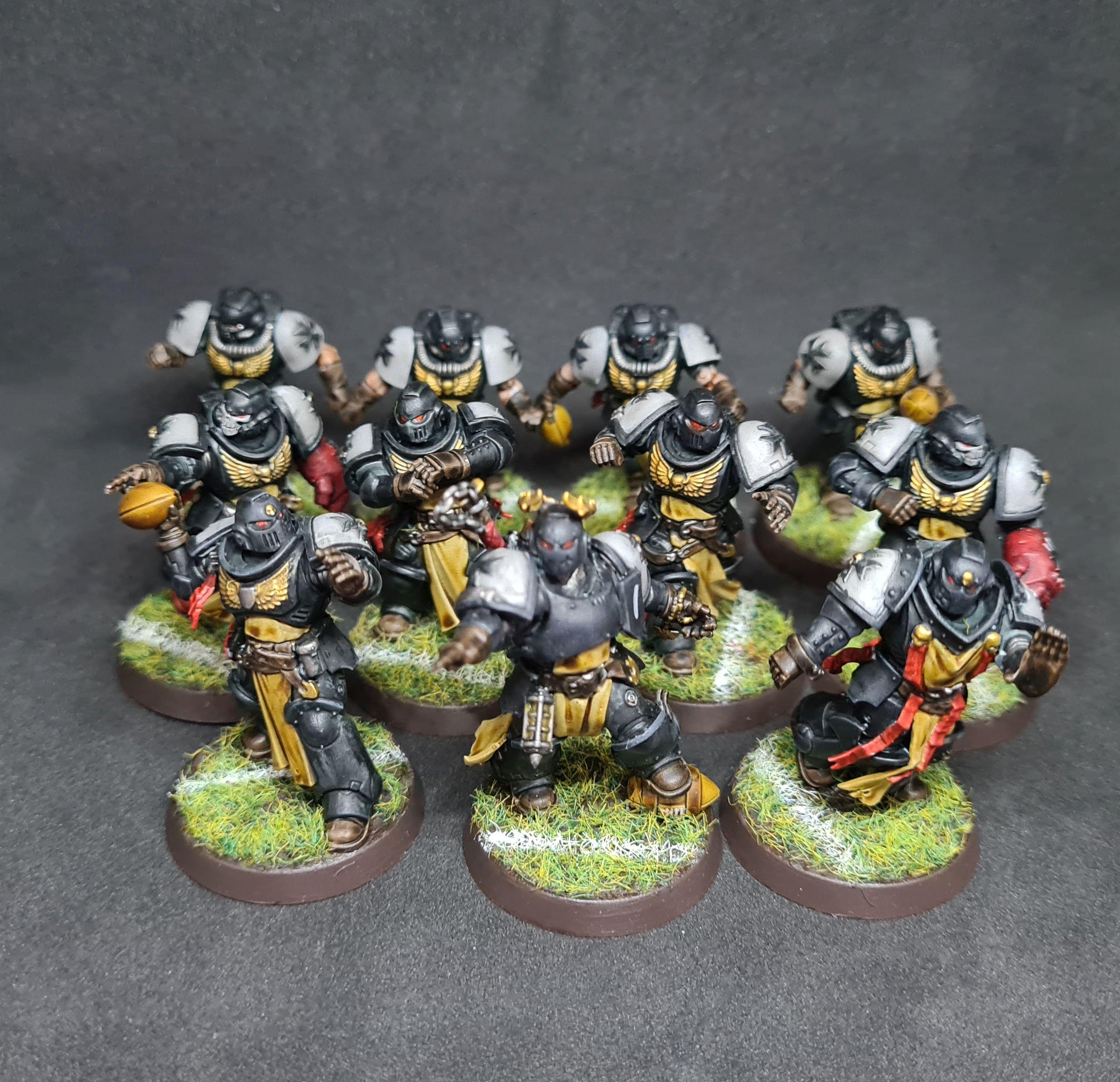 Black Templars, Blood Bowl, Humor, Silly, Space Marines