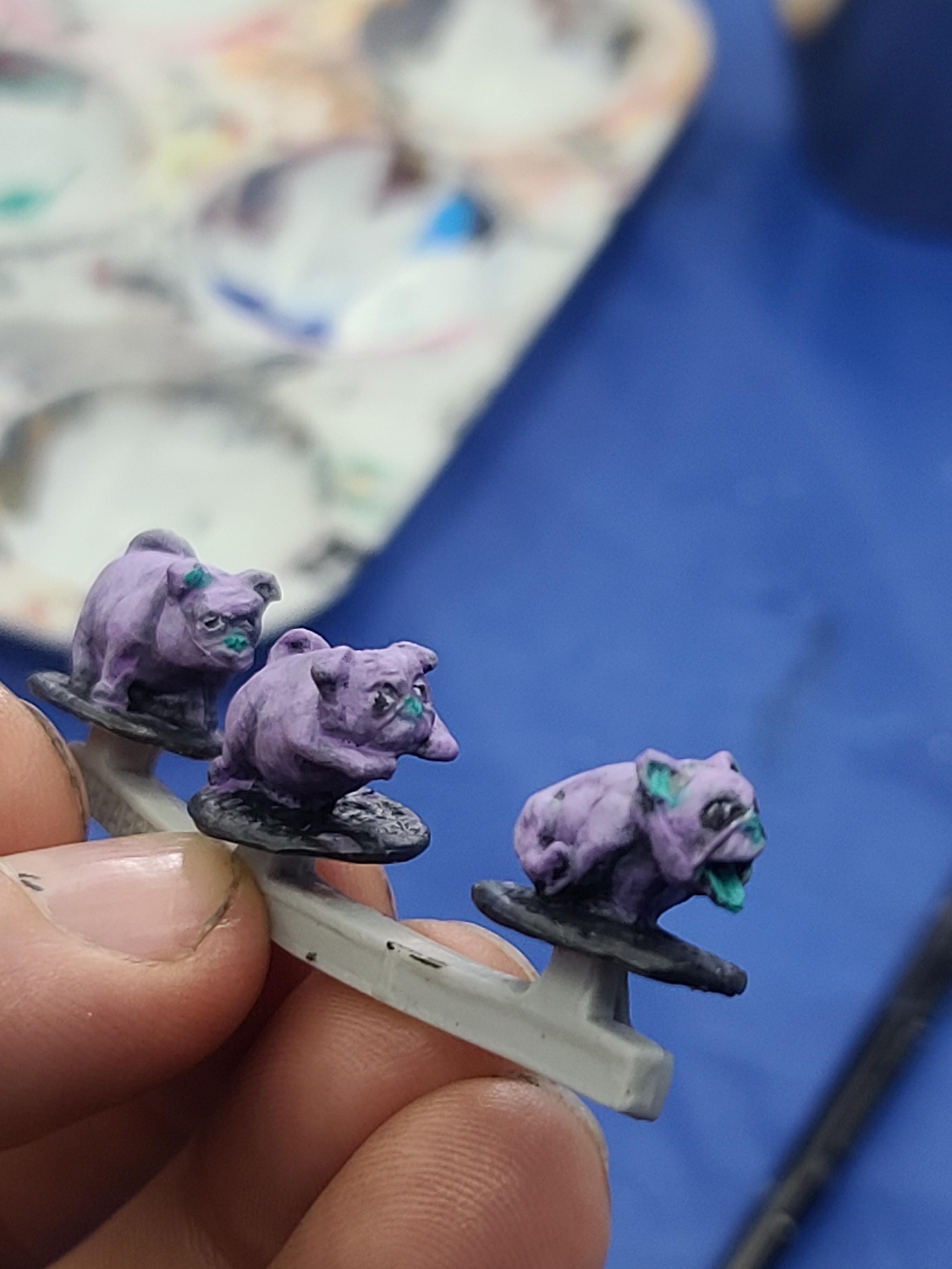 Bones, Chaos Hounds, Pugs, Reaper Miniatures, War Pugs