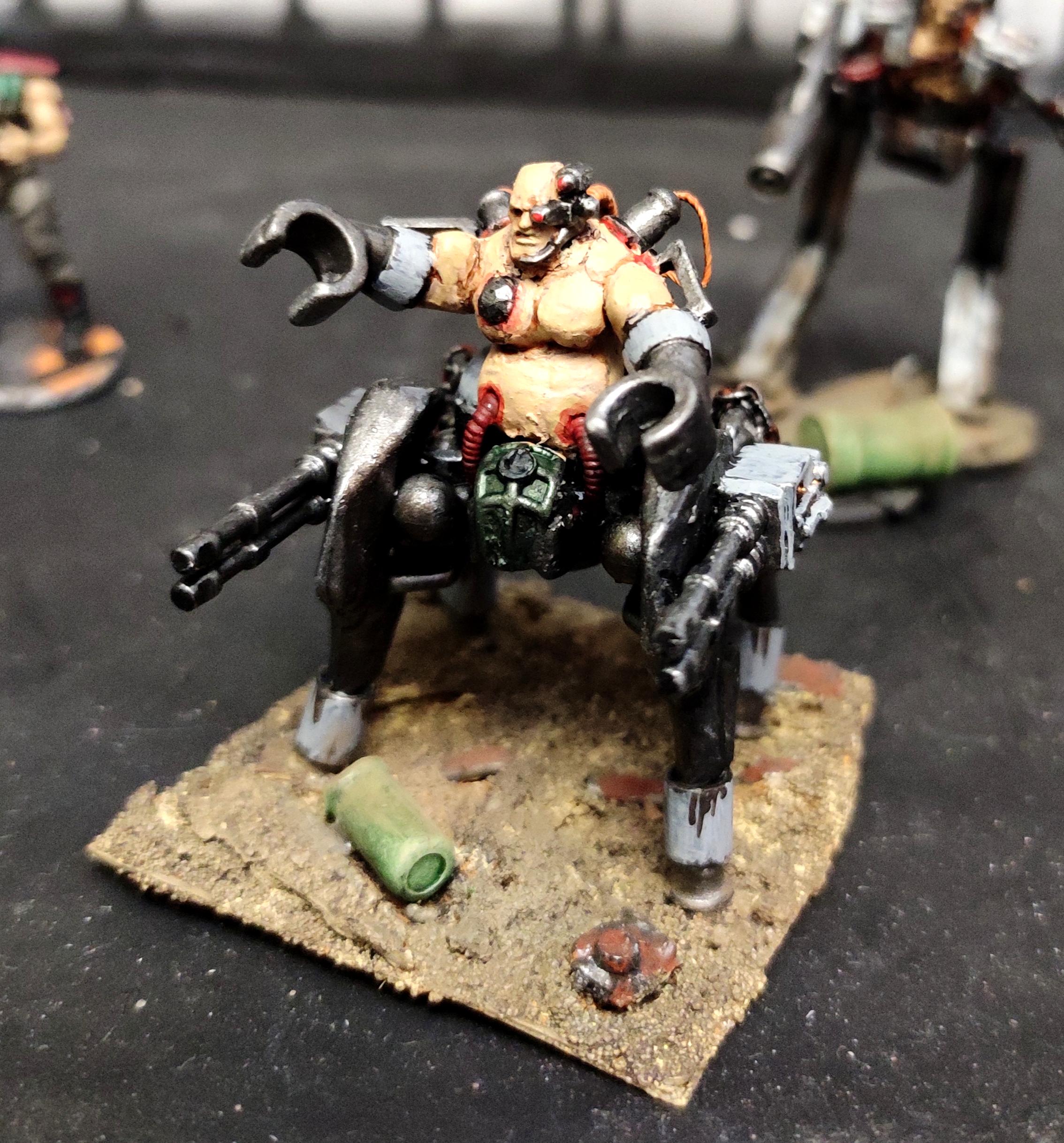 Admech, Centaur, Conversion, Cyborg, Kitbash, Machinegun, Quake, Scratch Build, Sculpting, Servitors, Strogg