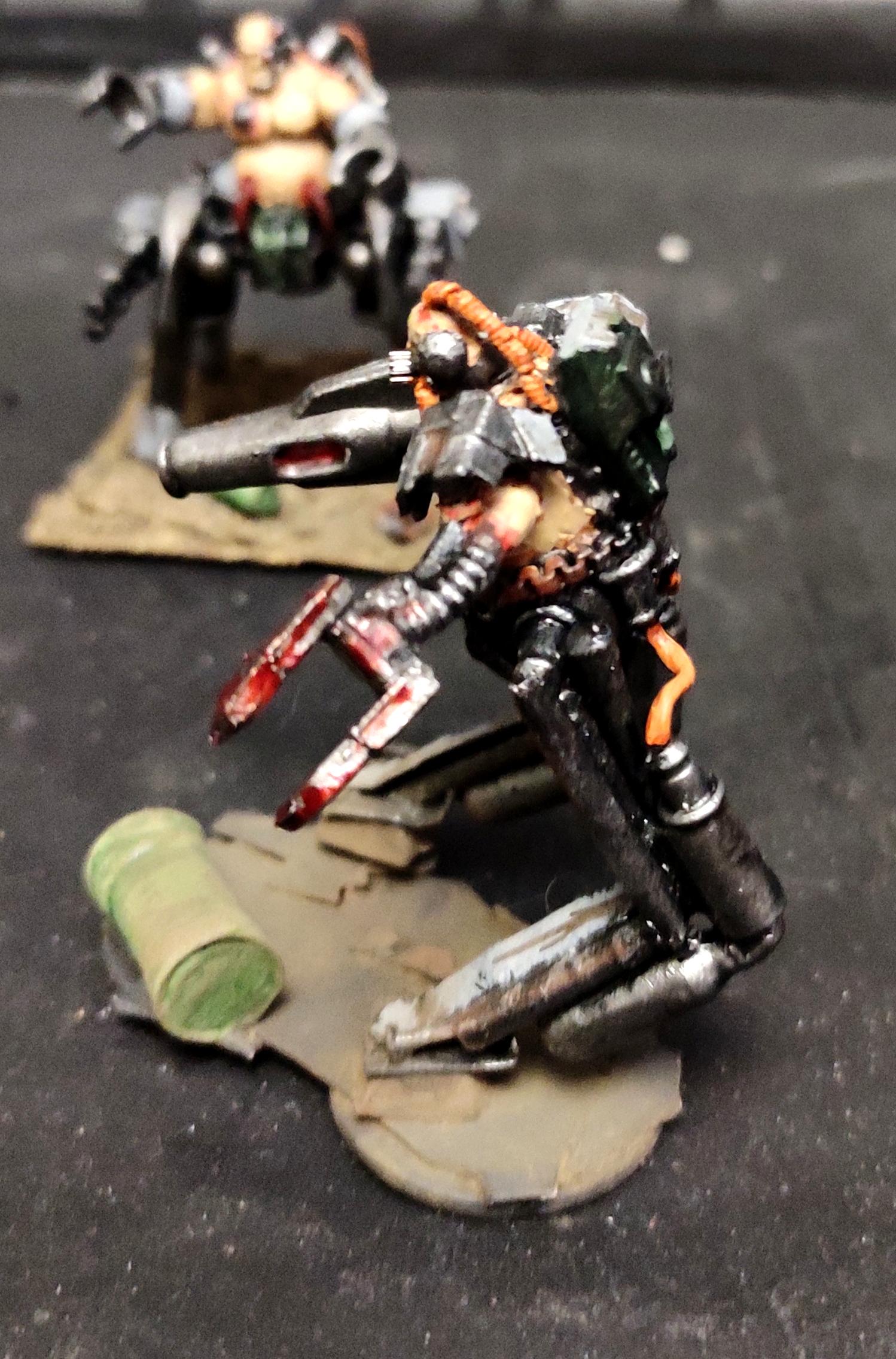 Admech, Claw, Conversion, Cyborg, Gladiator, Kitbash, Quake, Railgun, Scratch Build, Sculpting, Servitors, Strogg