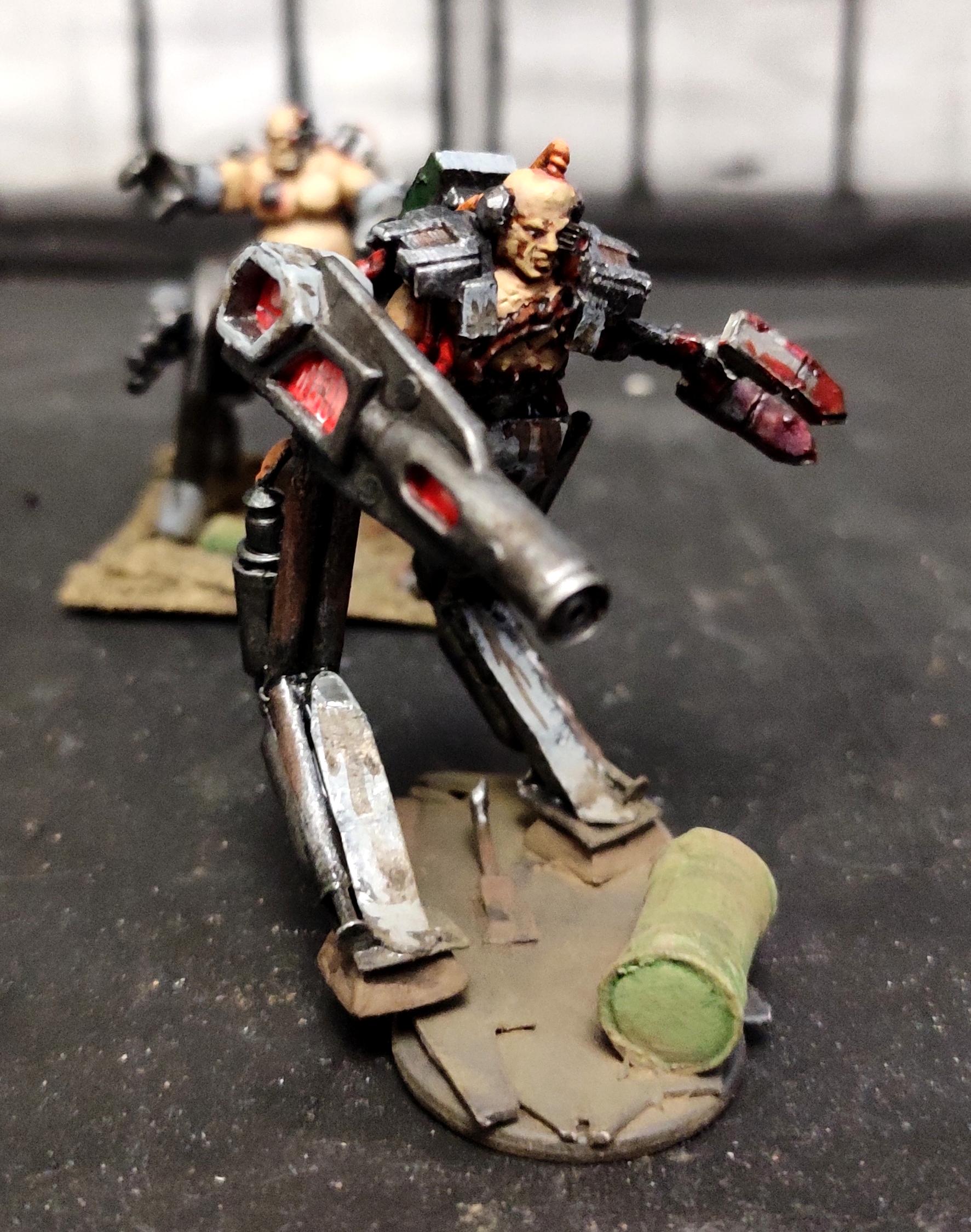 Admech, Claw, Conversion, Cyborg, Gladiator, Kitbash, Quake, Railgun, Scratch Build, Sculpting, Servitors, Strogg