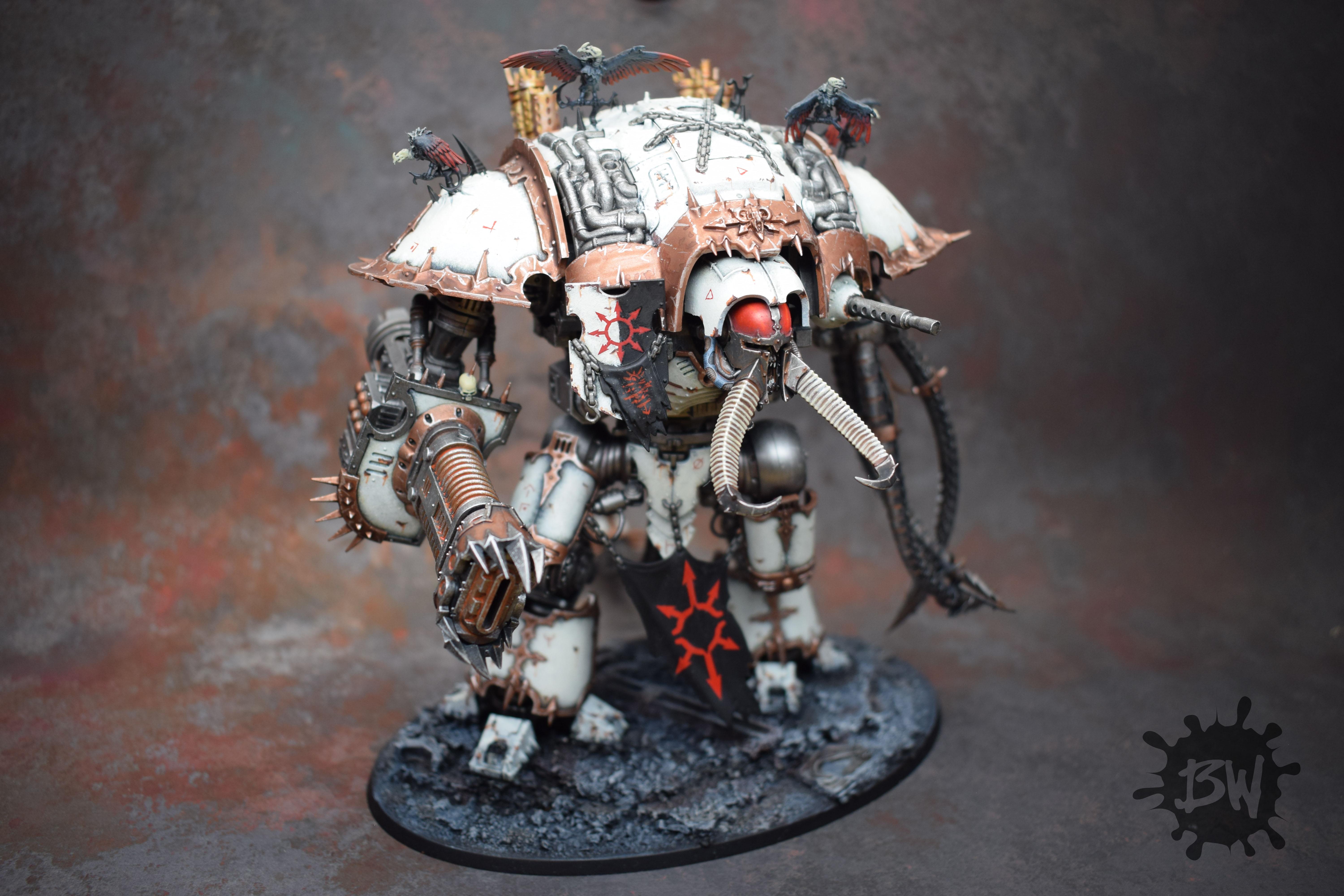 30k, Bw, Chaos, Chaos Knights Army, Games Workshop, Knight Abominant, Warhammer 40,000, Warhammer Fantasy