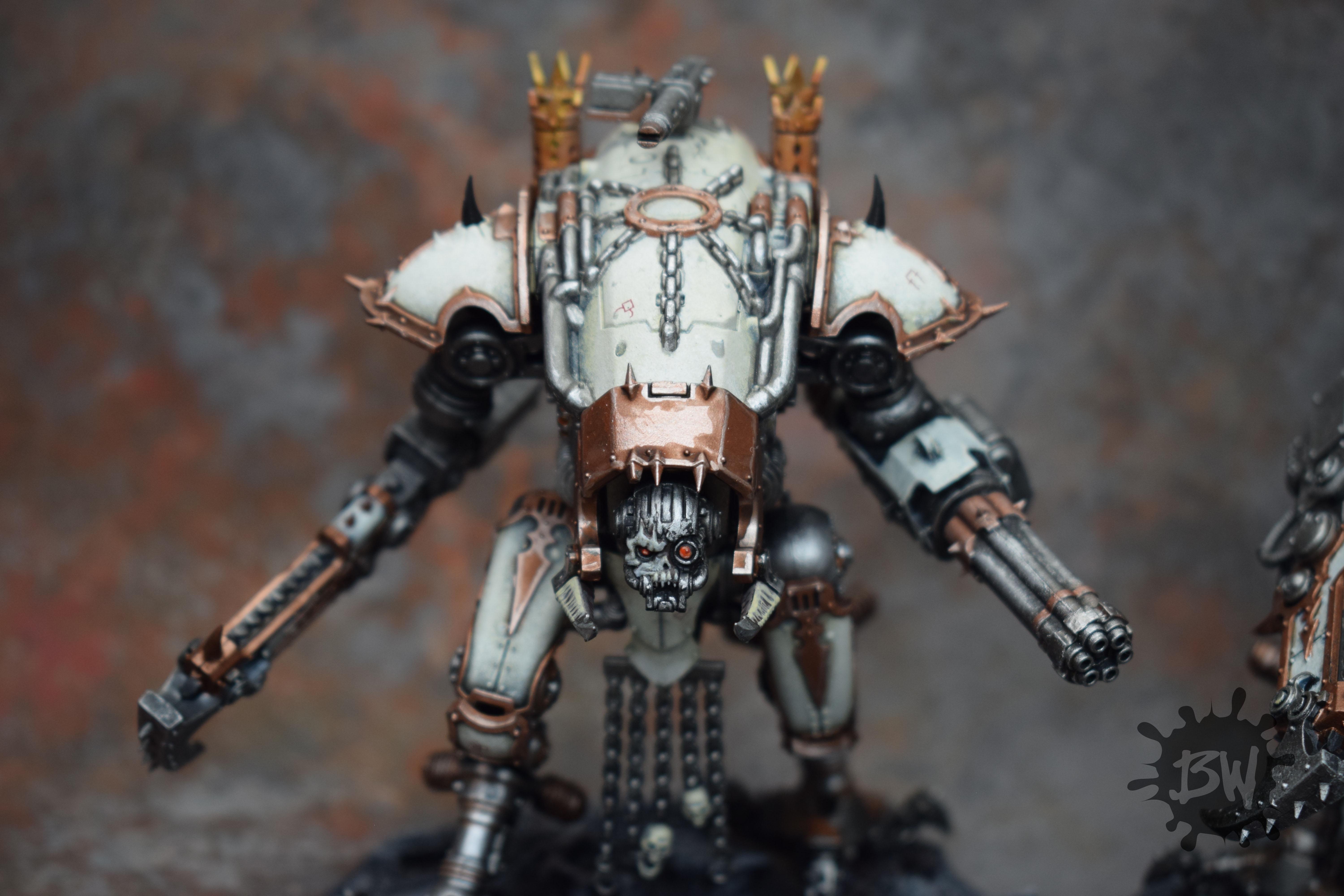 30k, Bw, Chaos, Chaos Knights Army, Games Workshop, War Dog, Warhammer 40,000, Warhammer Fantasy