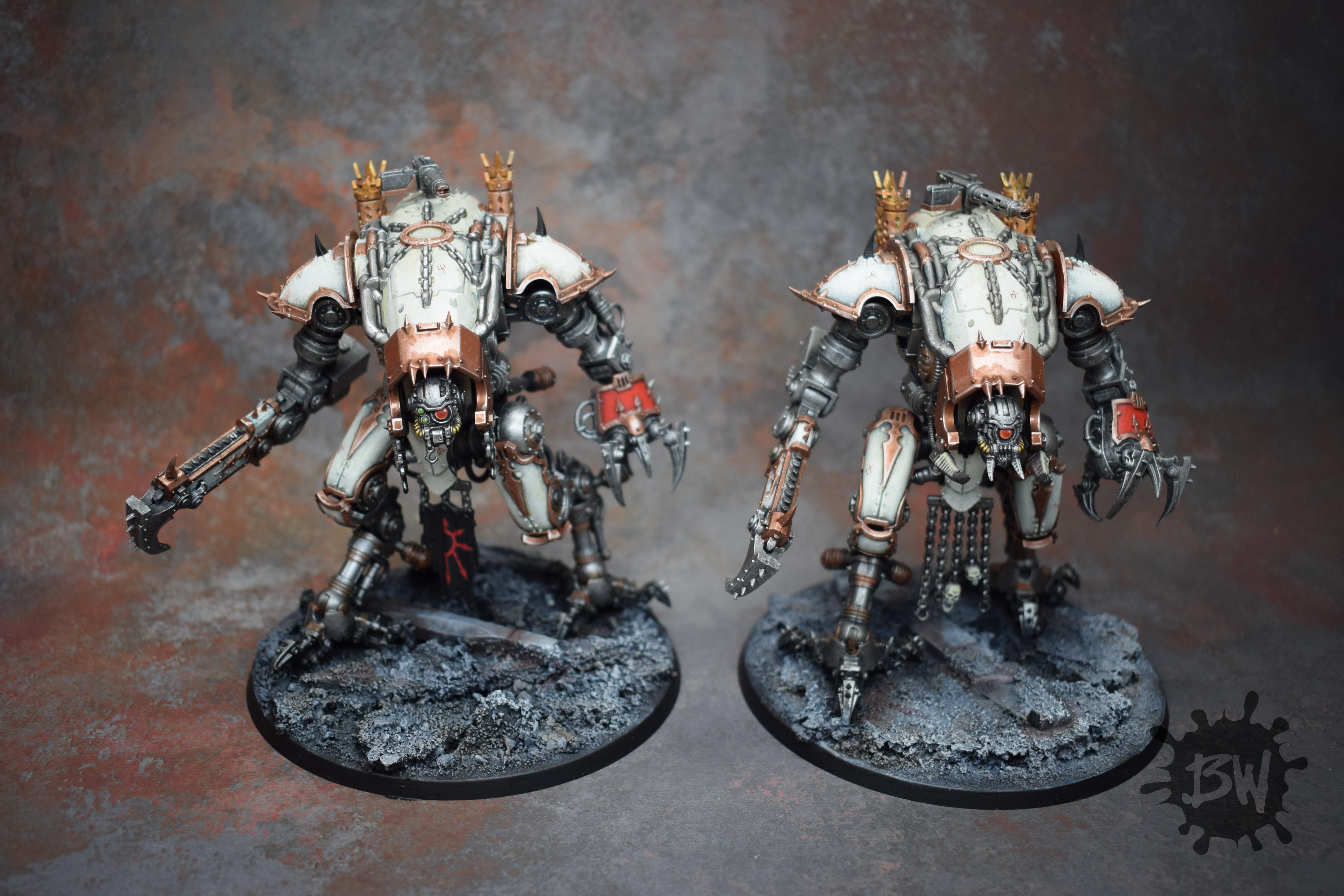 30k, Bw, Chaos, Chaos Knights Army, Games Workshop, War Dog Karnivores, Warhammer 40,000, Warhammer Fantasy