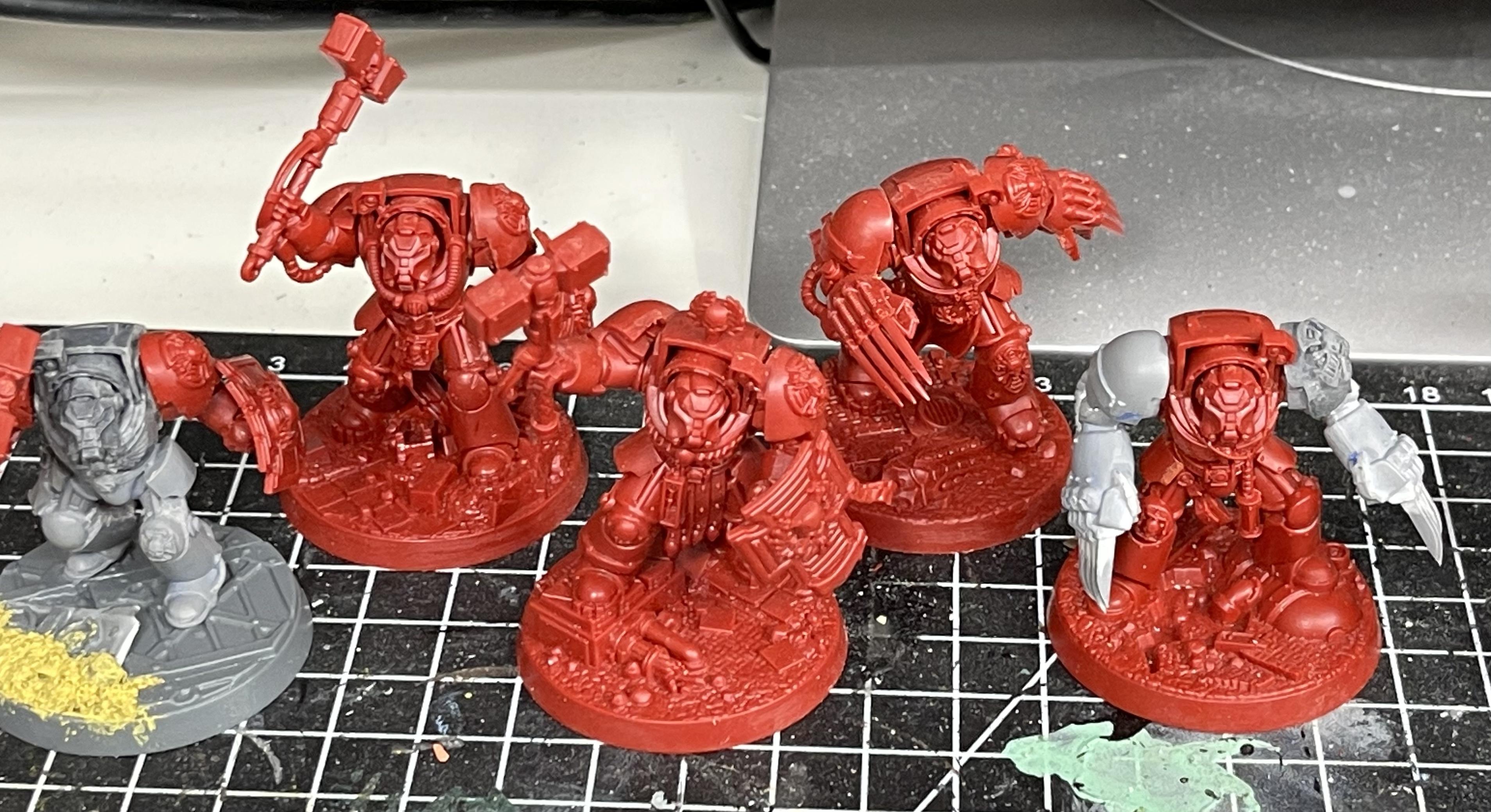 Kitbash, Series 2, Space Marine Heroes, Space Marines, Terminator Armor, Terminator Assault Squad, Void Panthers, Warhammer 40,000, Work In Progress