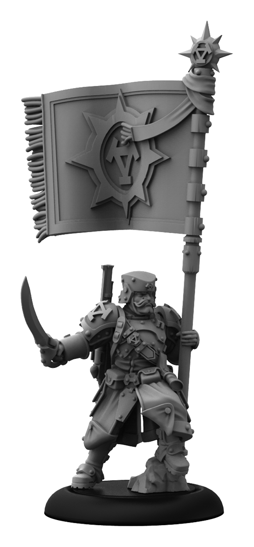 Khador Winter Korps Standard Bearer
