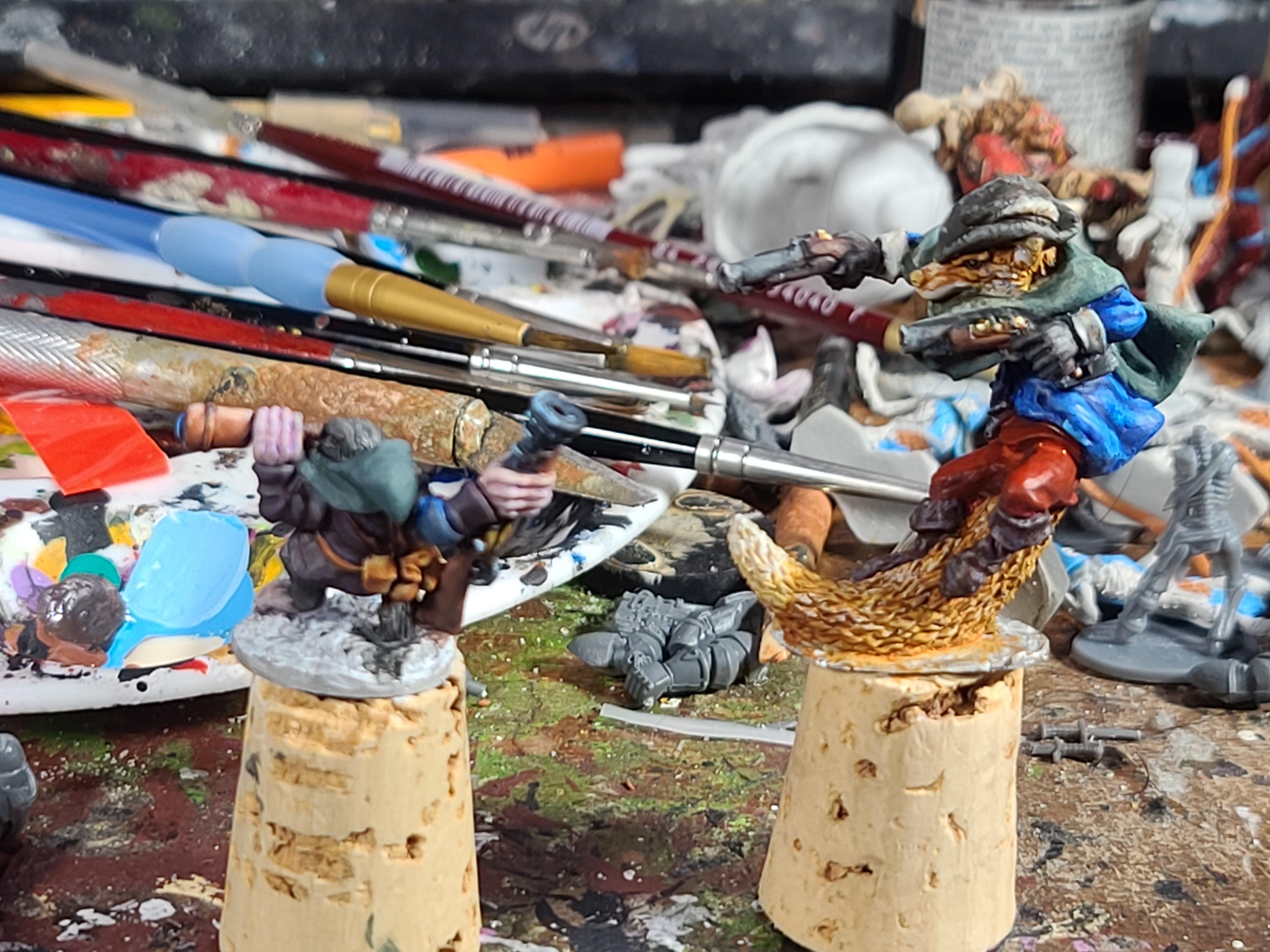 Animal Adventurers, Burrows And Badgers, Dungeons And Dragons, Firearm, Fox, Mole, Oathsworn Miniatures