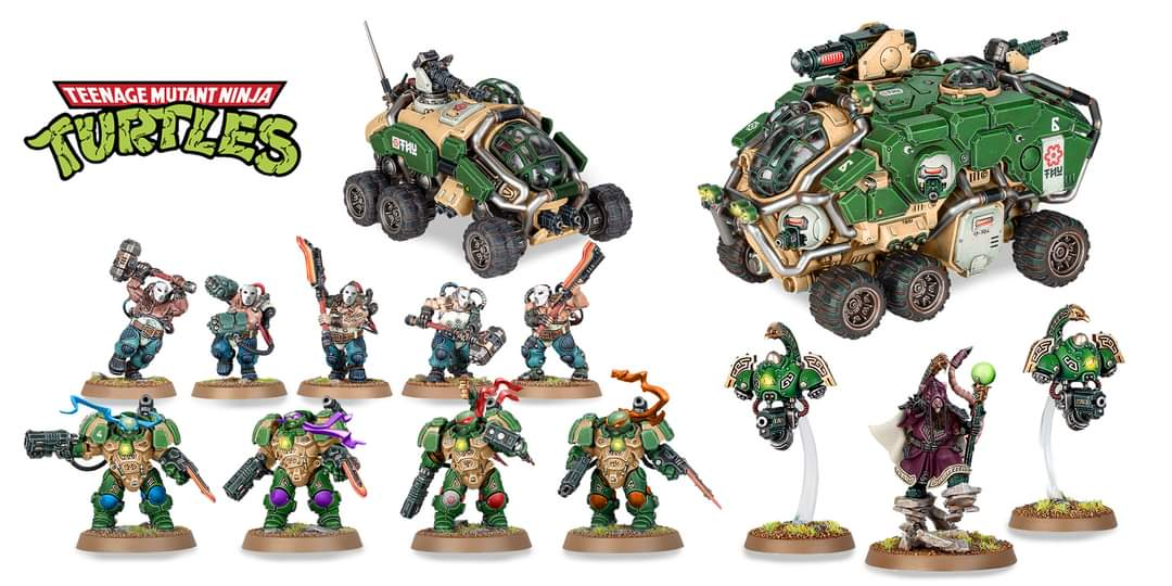 Dwarves, Humor, Leagues Of Votann, Squats, Teenaged Mutant Ninja Turtles, Tmnt