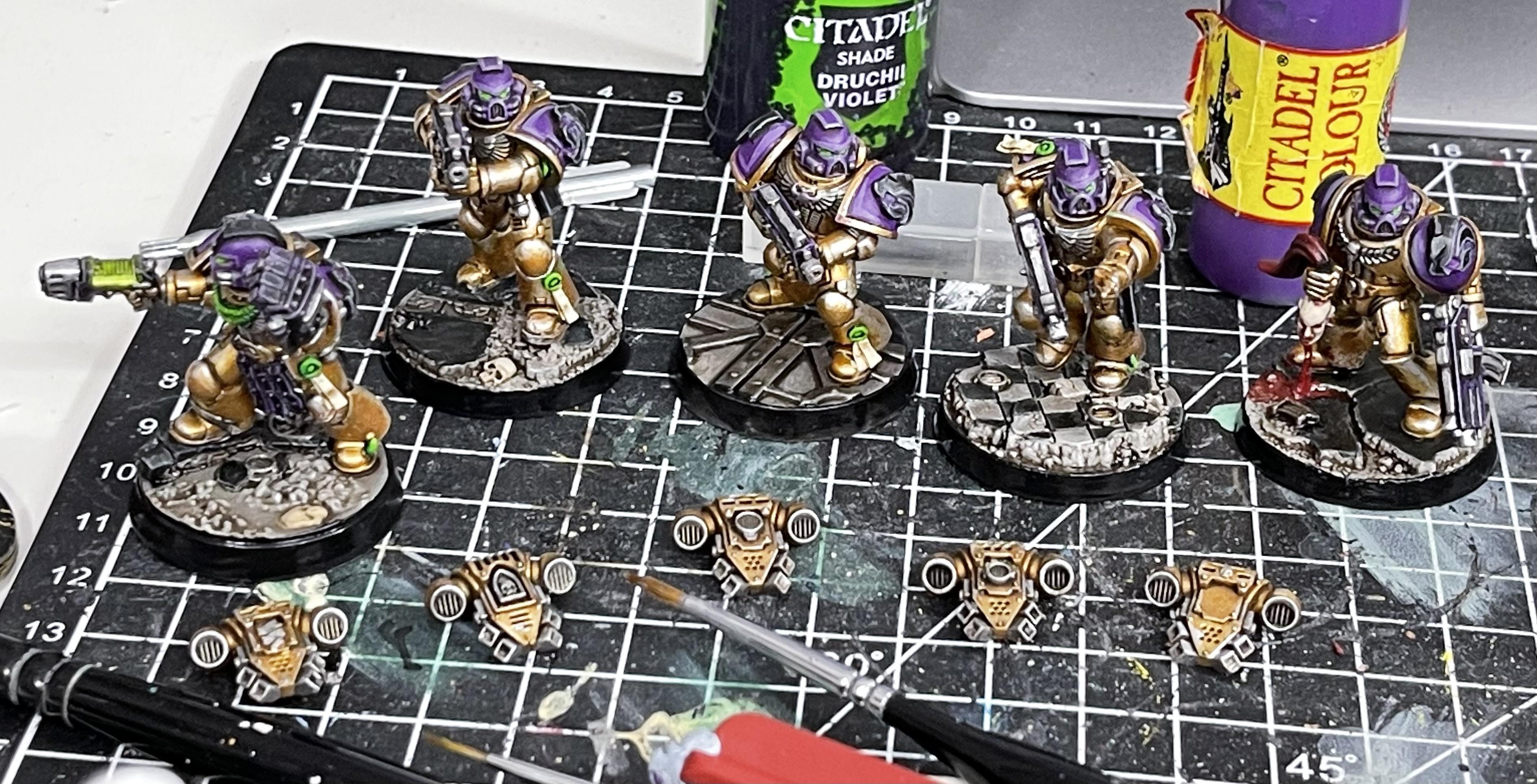 Space Marines, Tactical Squad, Void Panthers, Warhammer 40,000, Work In Progress