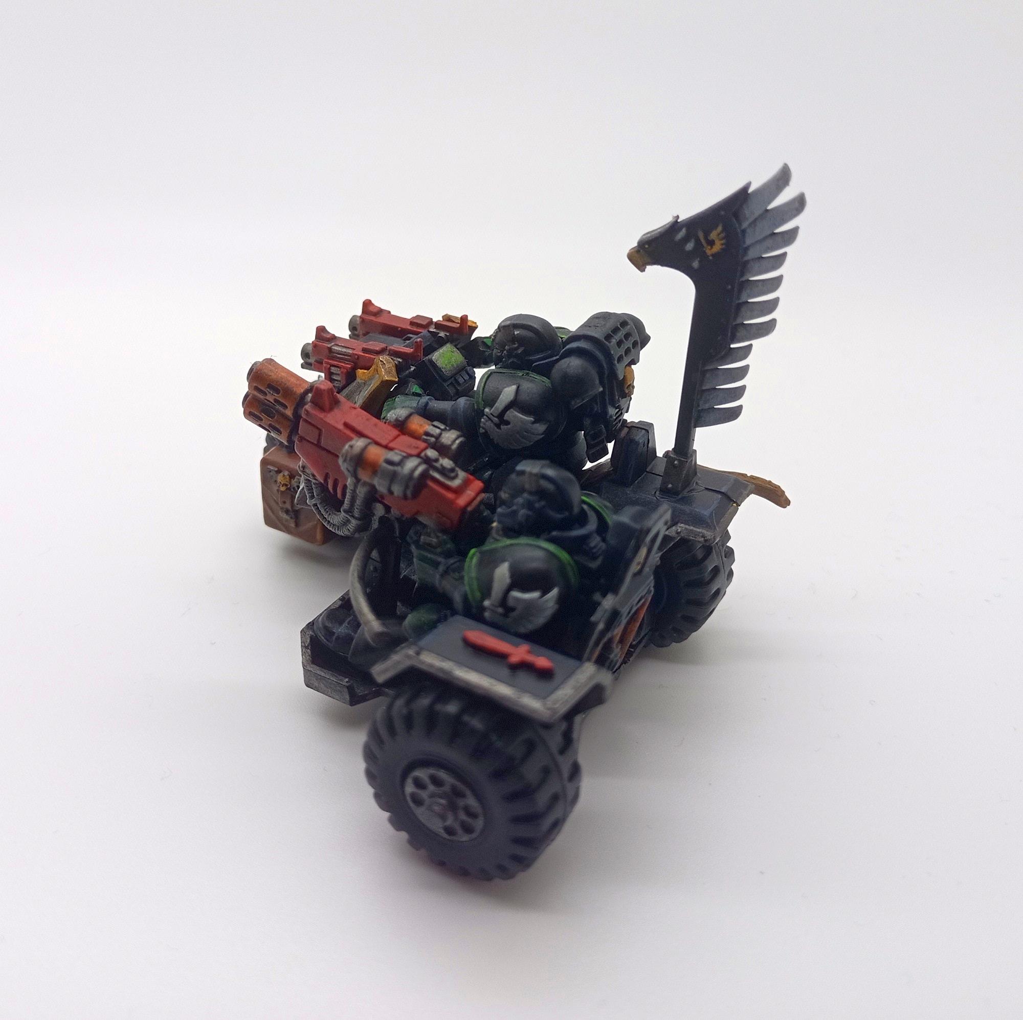Attack Bike, Ravenwing, Space Marines, Trike