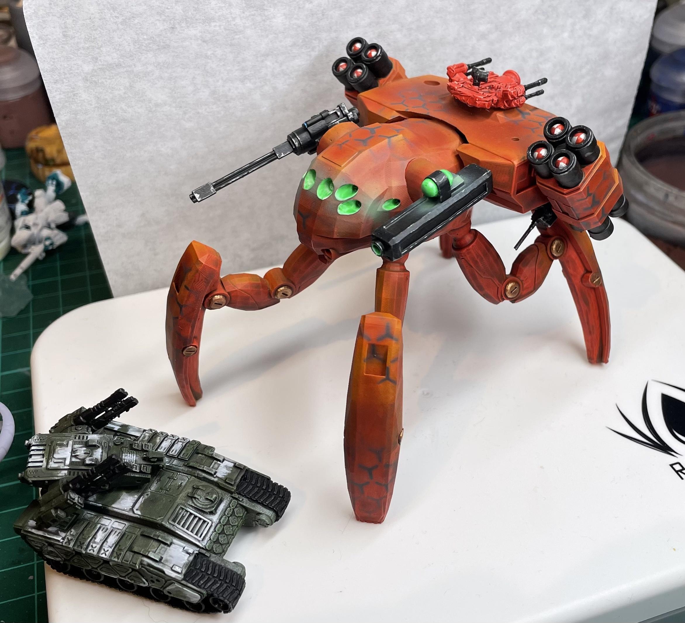 Antenocitis Workshop, Horizon Wars, Mobile Turret, Spider Mech