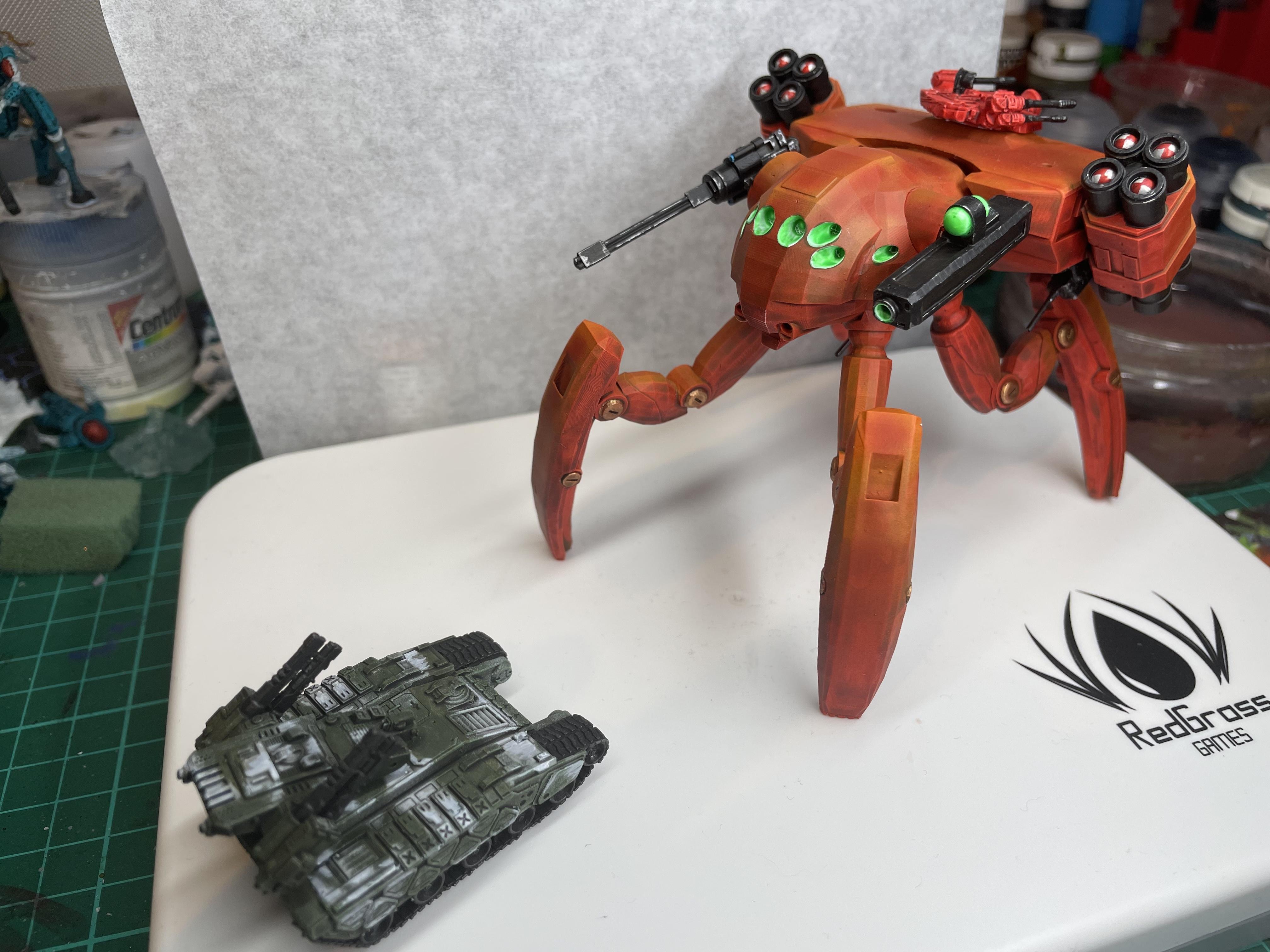 Antenocitis Workshop, Horizon Wars, Mobile Turret, Spider Mech