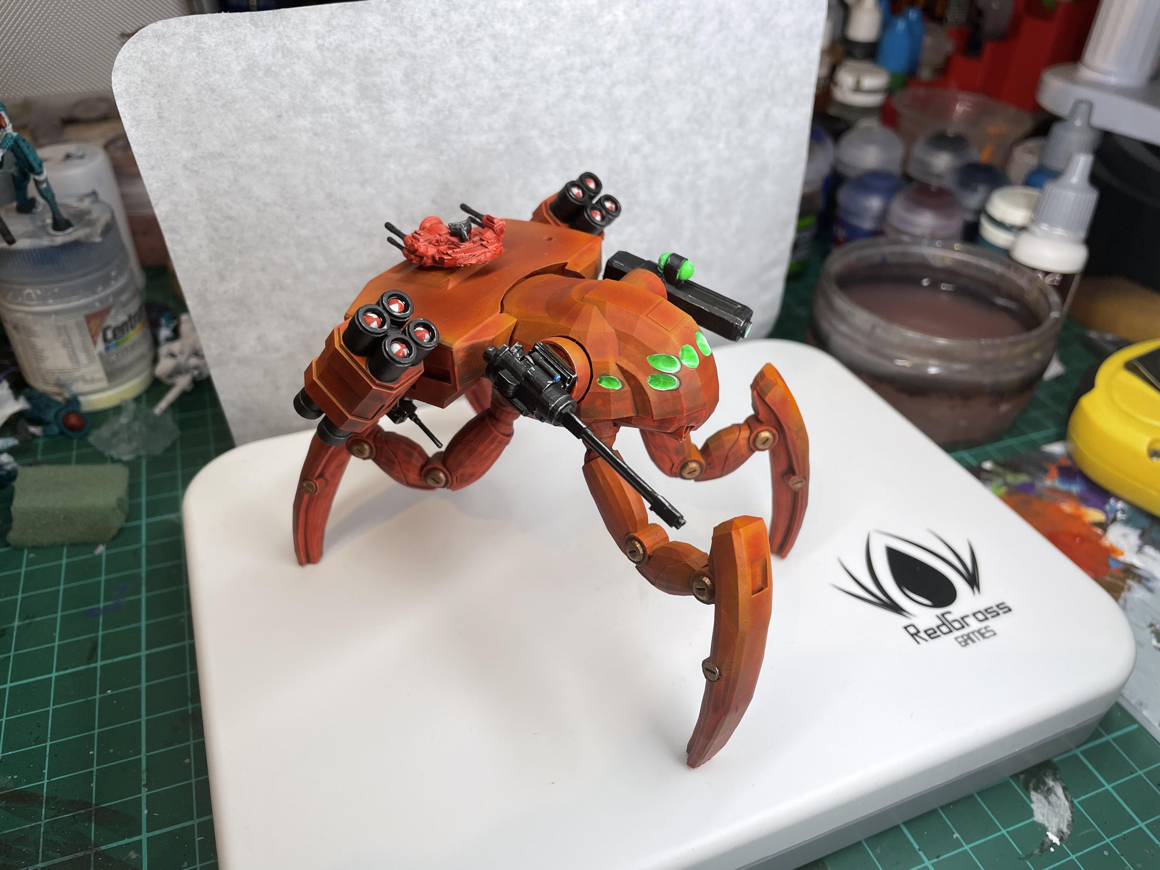 Antenocitis Workshop, Horizon Wars, Mobile Turret, Spider Mech