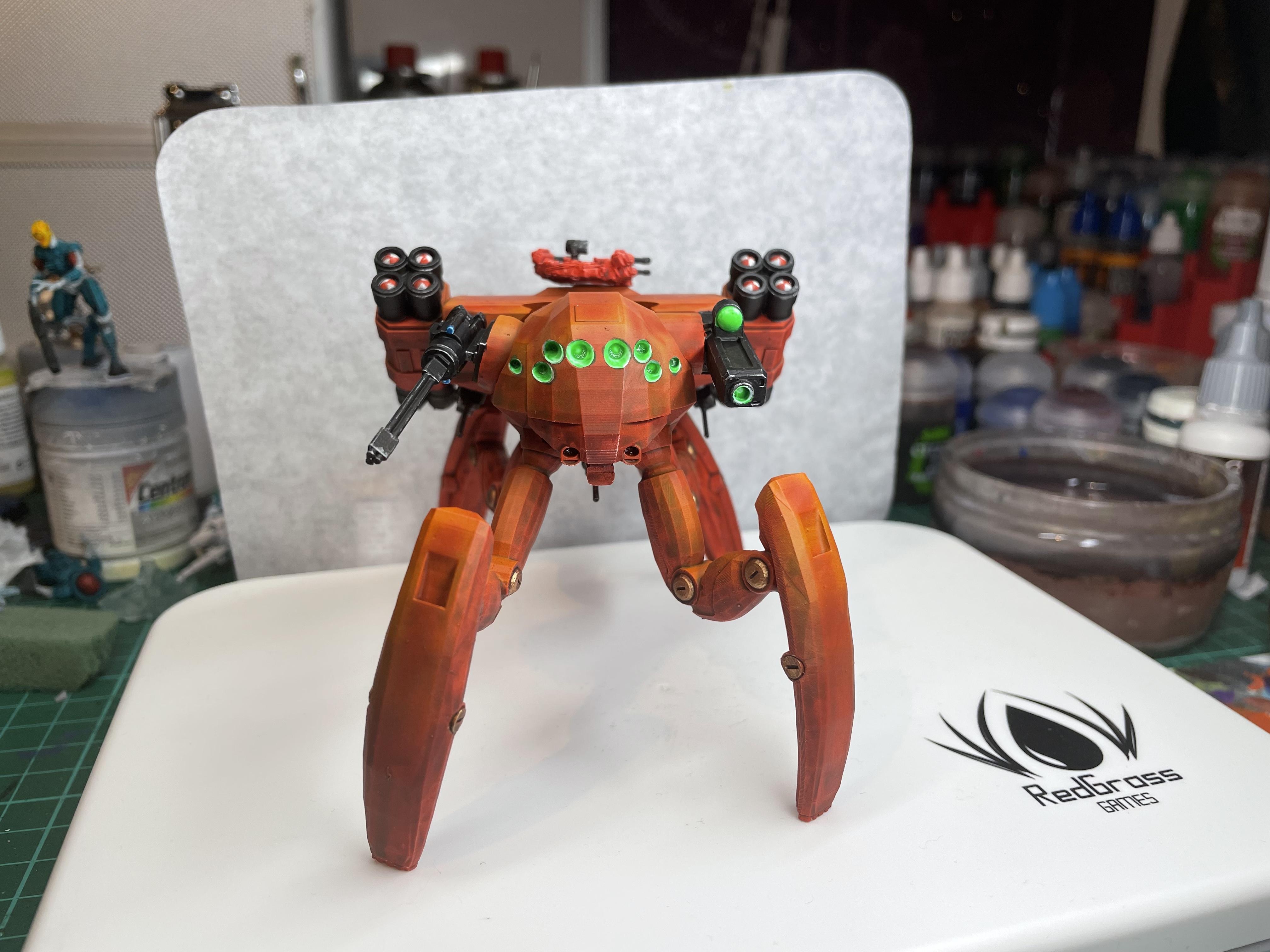 Antenocitis Workshop, Horizon Wars, Mobile Turret, Spider Mech