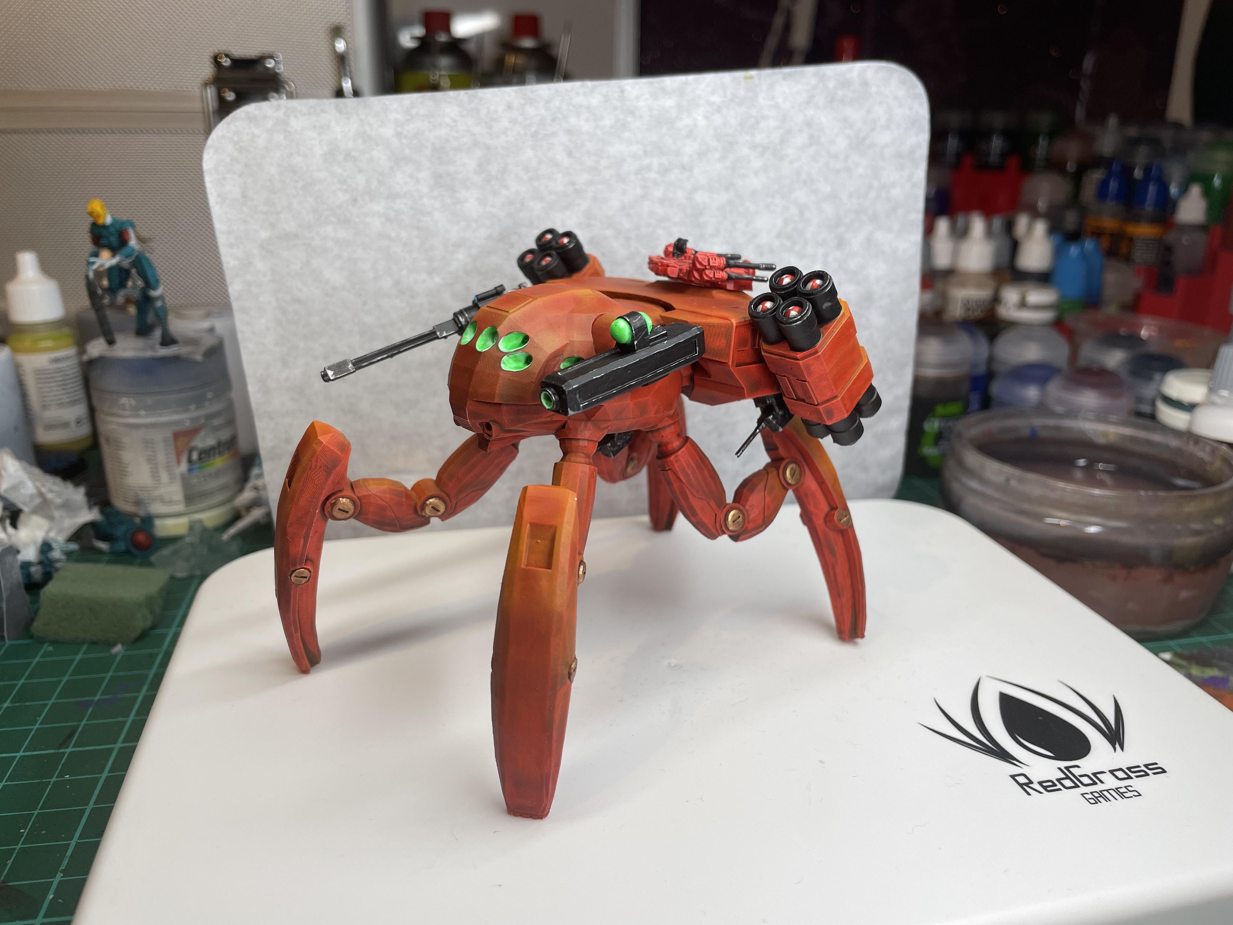 Antenocitis Workshop, Horizon Wars, Mobile Turret, Spider Mech