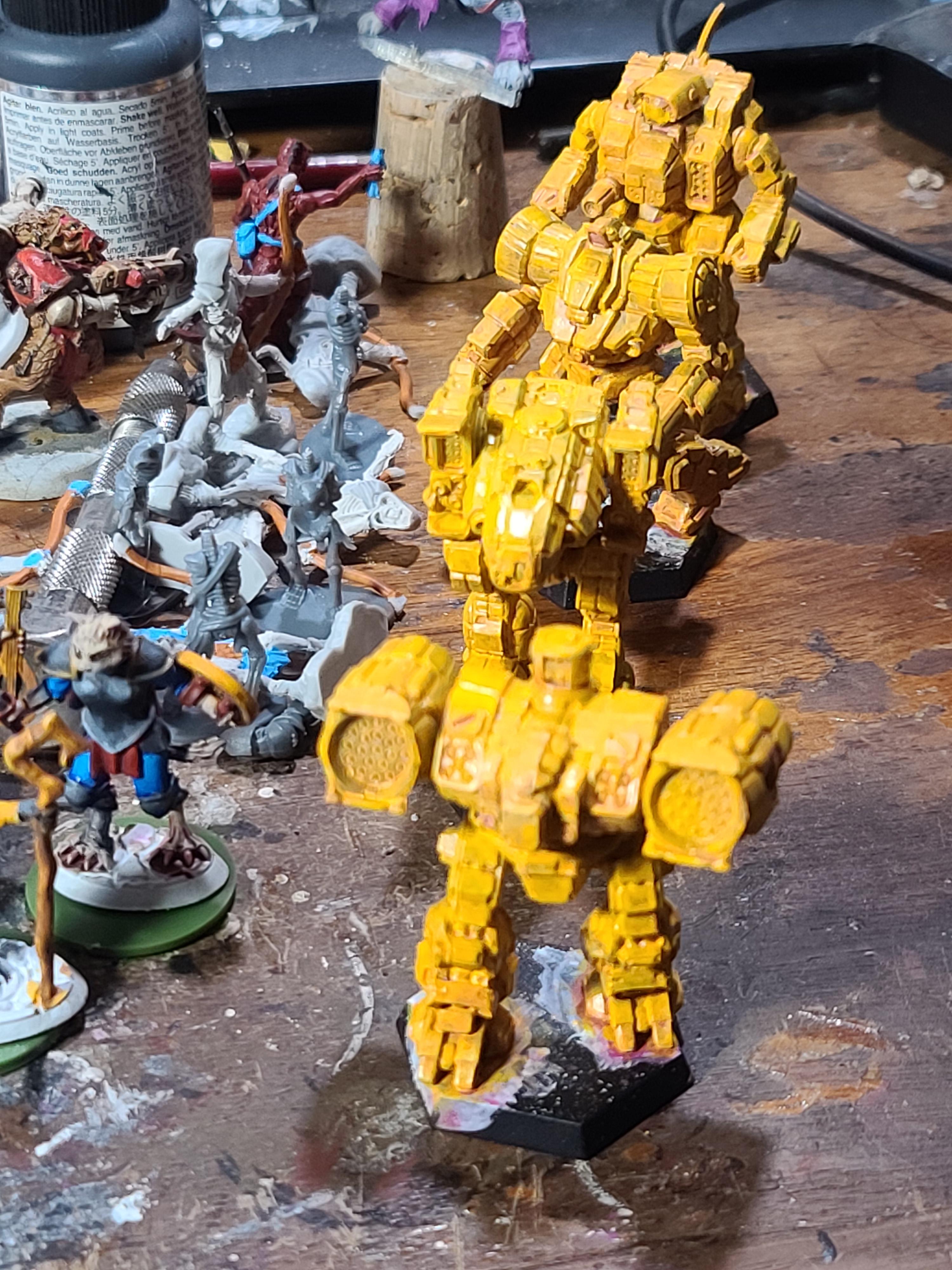 Assualt, Battletech, Catalyst Game Labs, Mech, Mercenary, Yellow