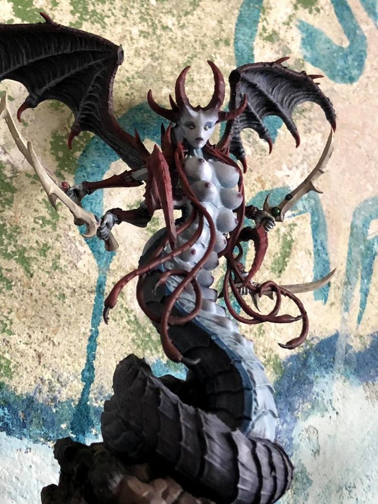 Chaos Daemons, Daemon Prince, Daemon Princess, Slaanesh, Warhammer 40,000