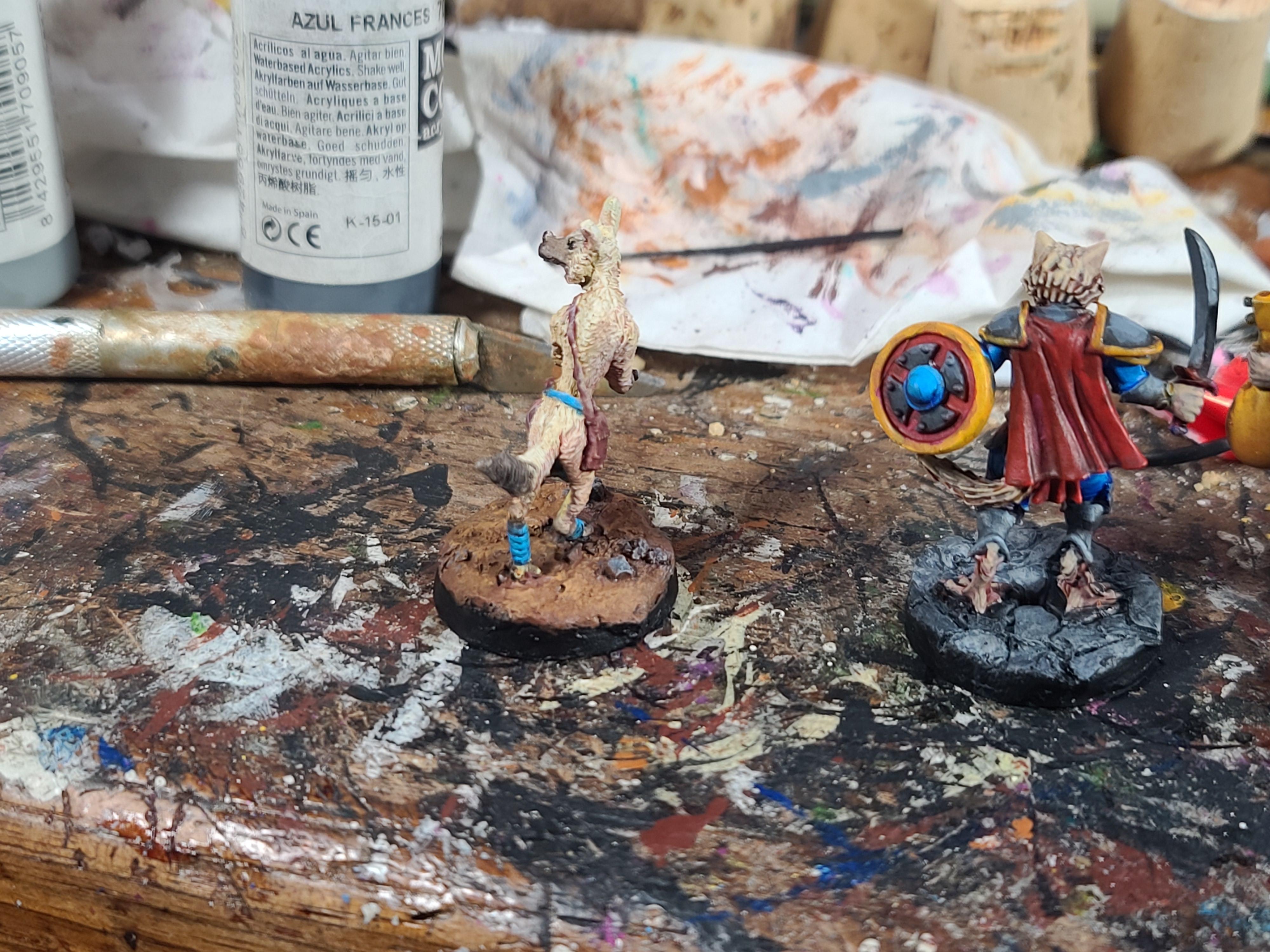 28mm, Animal Adventurers, Furry, Metal, Reaper Miniatures, Warhammer Fantasy, Werejackal