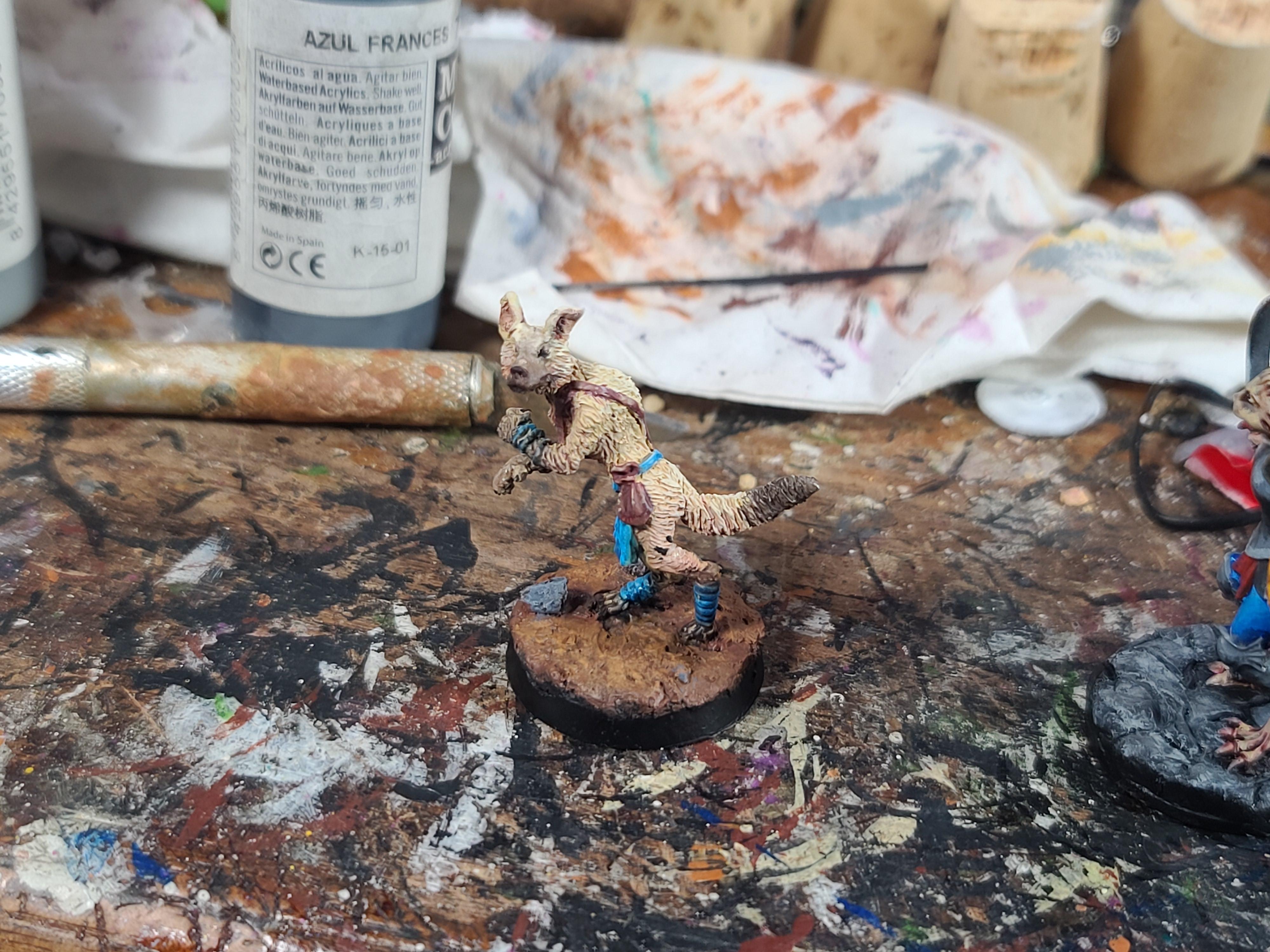 28mm, Animal Adventurers, Furry, Metal, Reaper Miniatures, Warhammer Fantasy, Werejackal