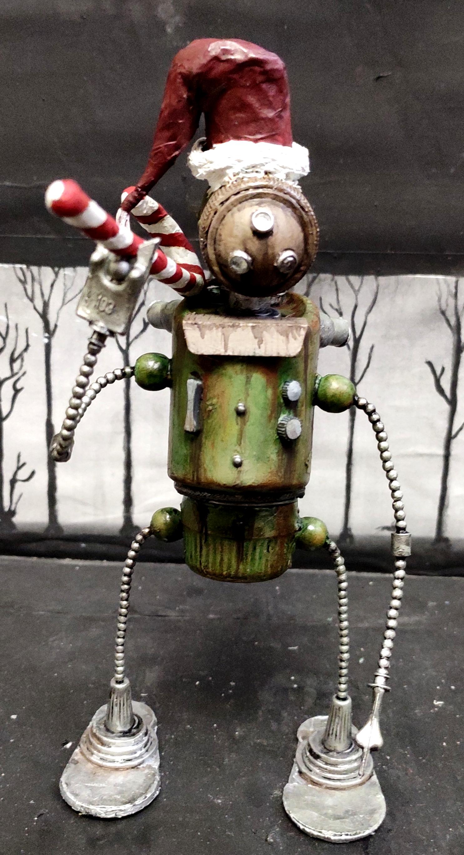 Beads, Cap, Christmas Decoration, Christmas Ornaments, Do-it-yourself, Gift, New Year, Robot, Scratch Build, Sugar Cane Lollipop