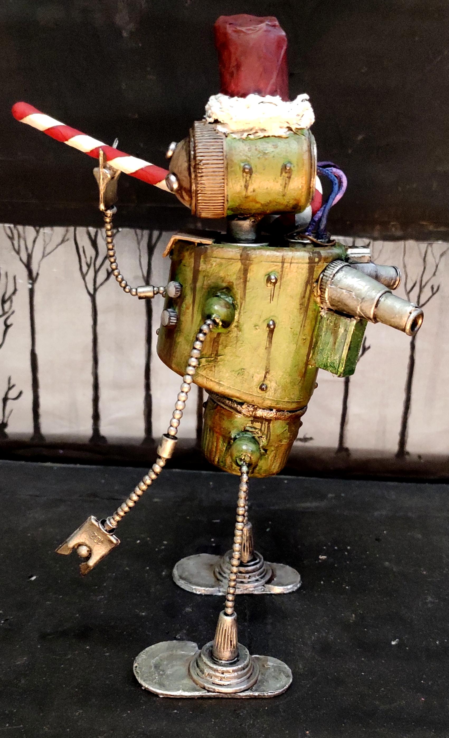 Beads, Cap, Christmas Decoration, Christmas Ornaments, Do-it-yourself, Gift, New Year, Robot, Scratch Build, Sugar Cane Lollipop