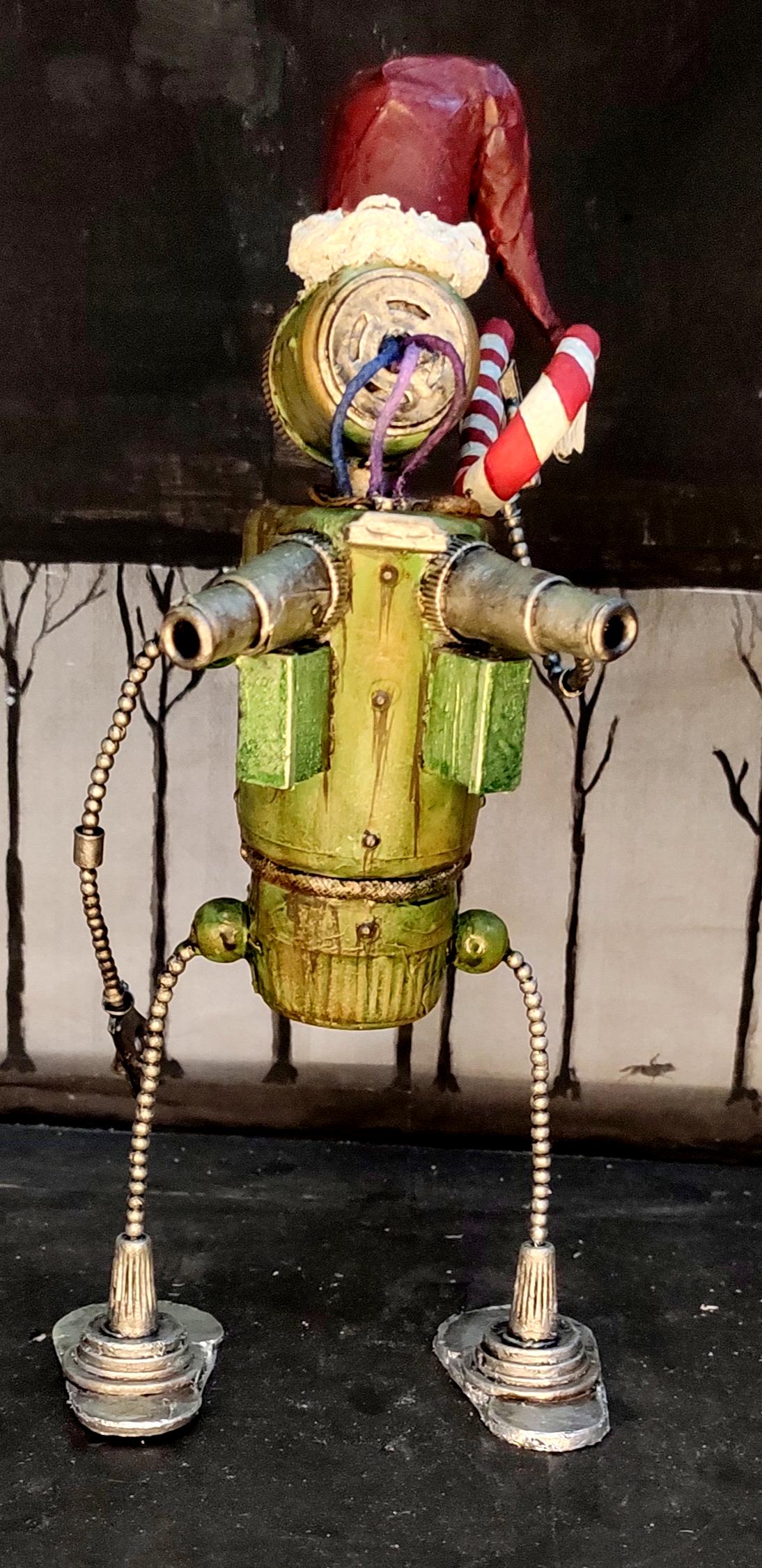 Beads, Cap, Christmas Decoration, Christmas Ornaments, Do-it-yourself, Gift, New Year, Robot, Scratch Build, Sugar Cane Lollipop